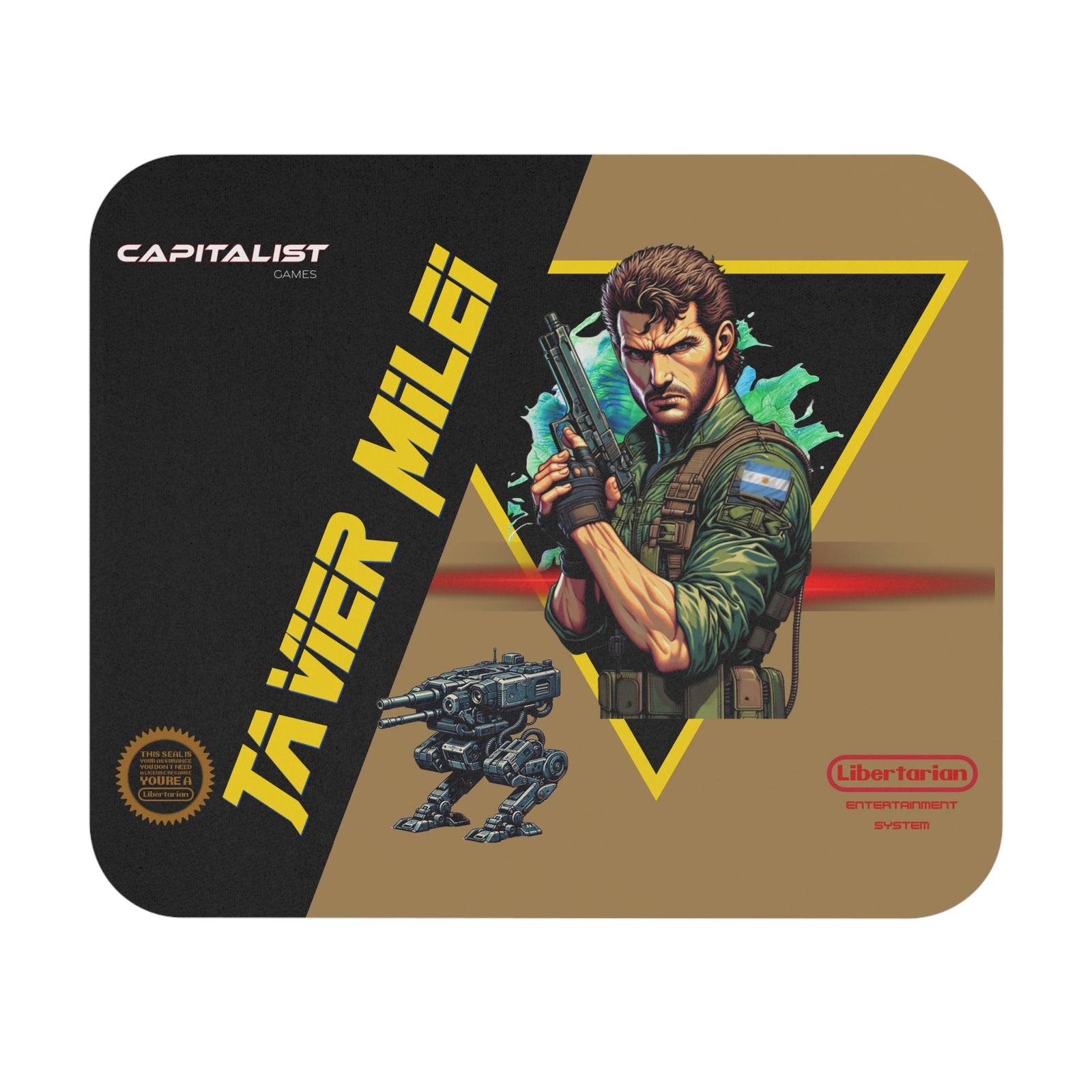 Javier Milei: Capitalist Commando Mouse Pad
