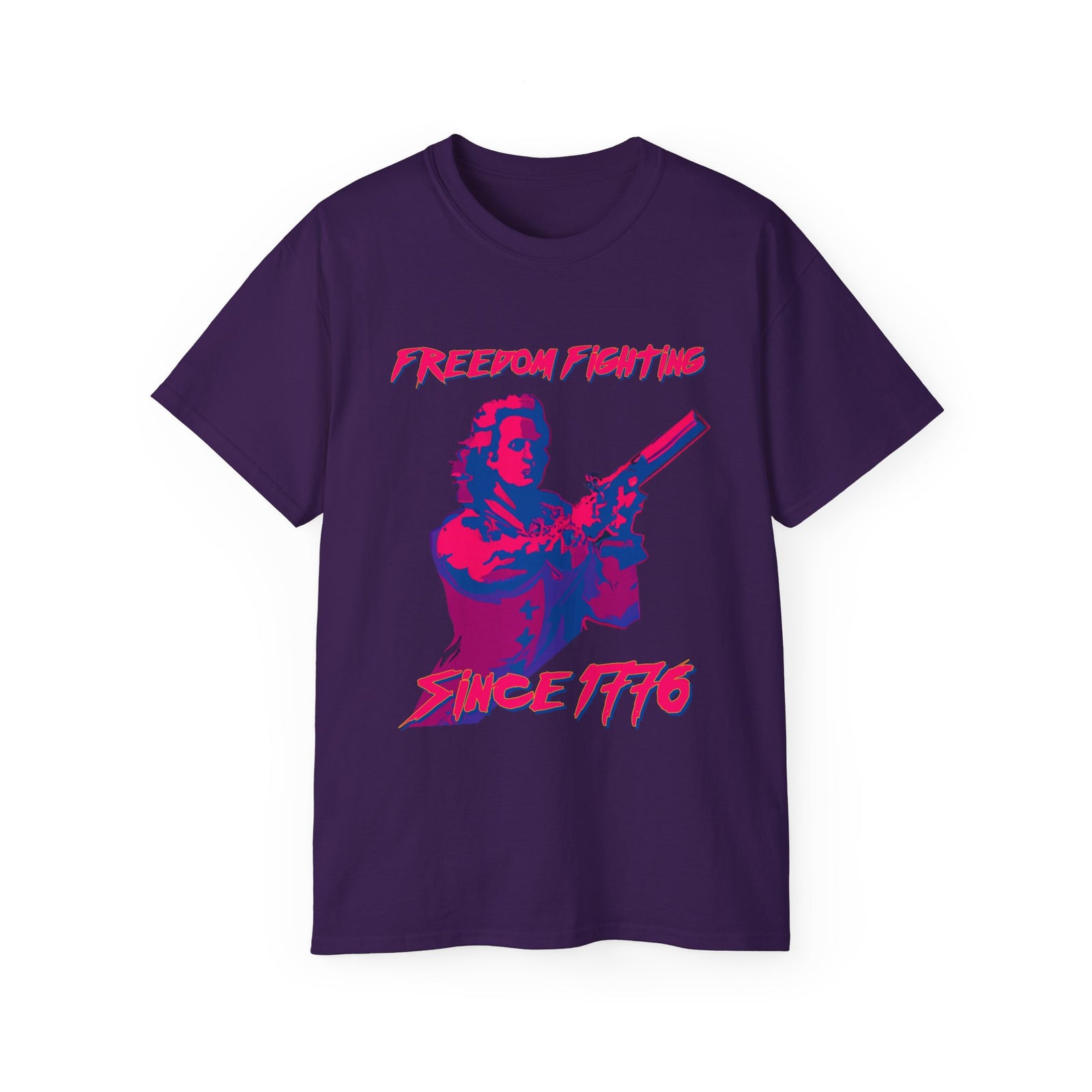Freedom Fighting Since 1776 Synthwave Tee