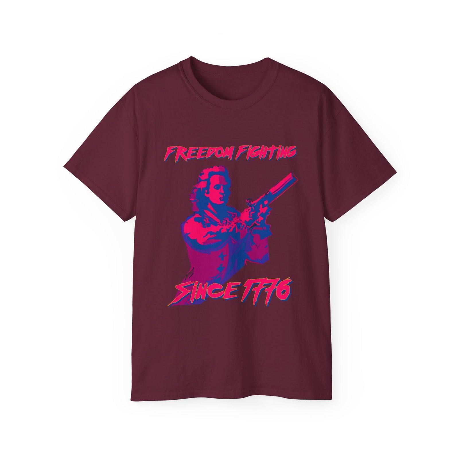 Freedom Fighting Since 1776 Synthwave Tee