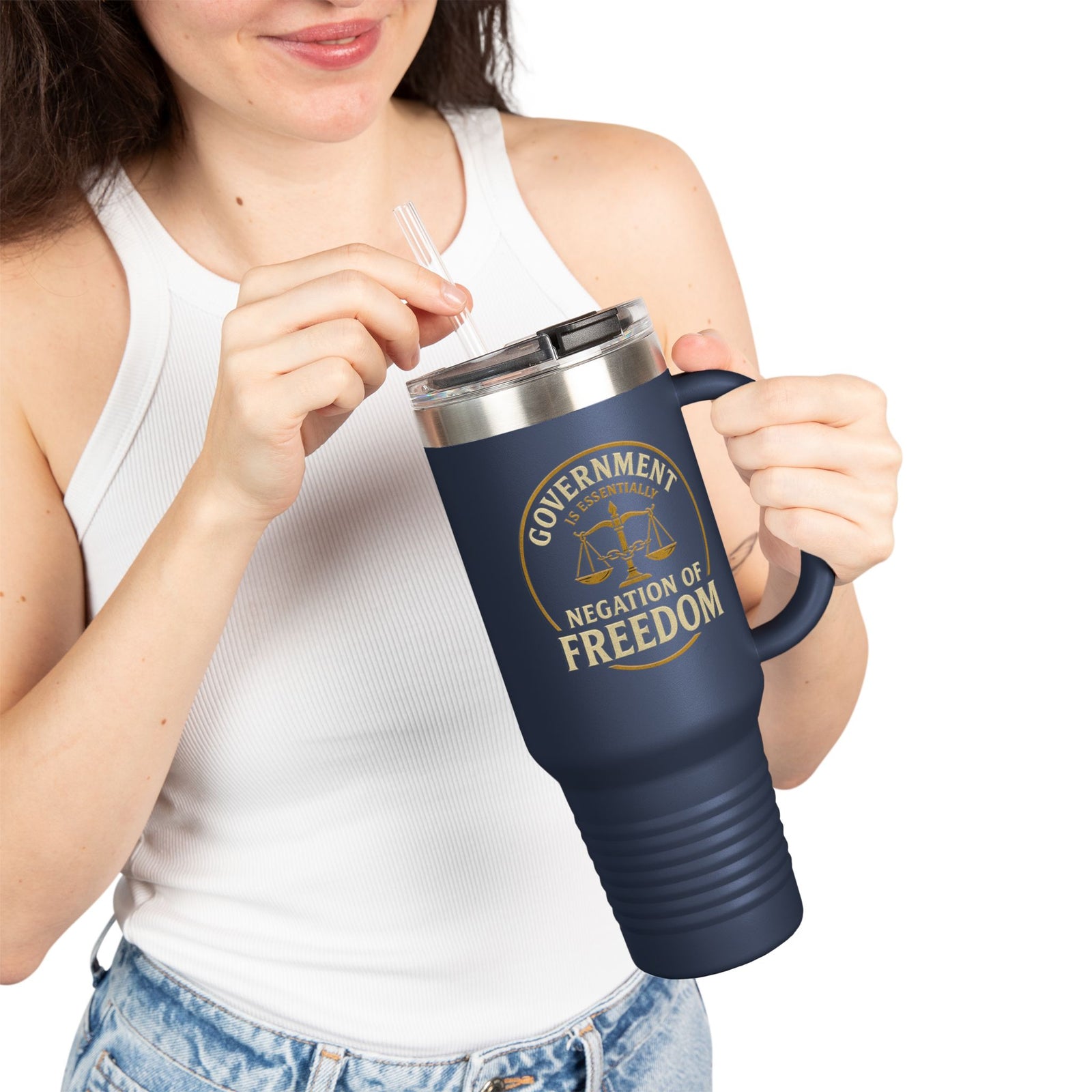 Judge Nap: Negation of Freedom Tumbler, 40oz
