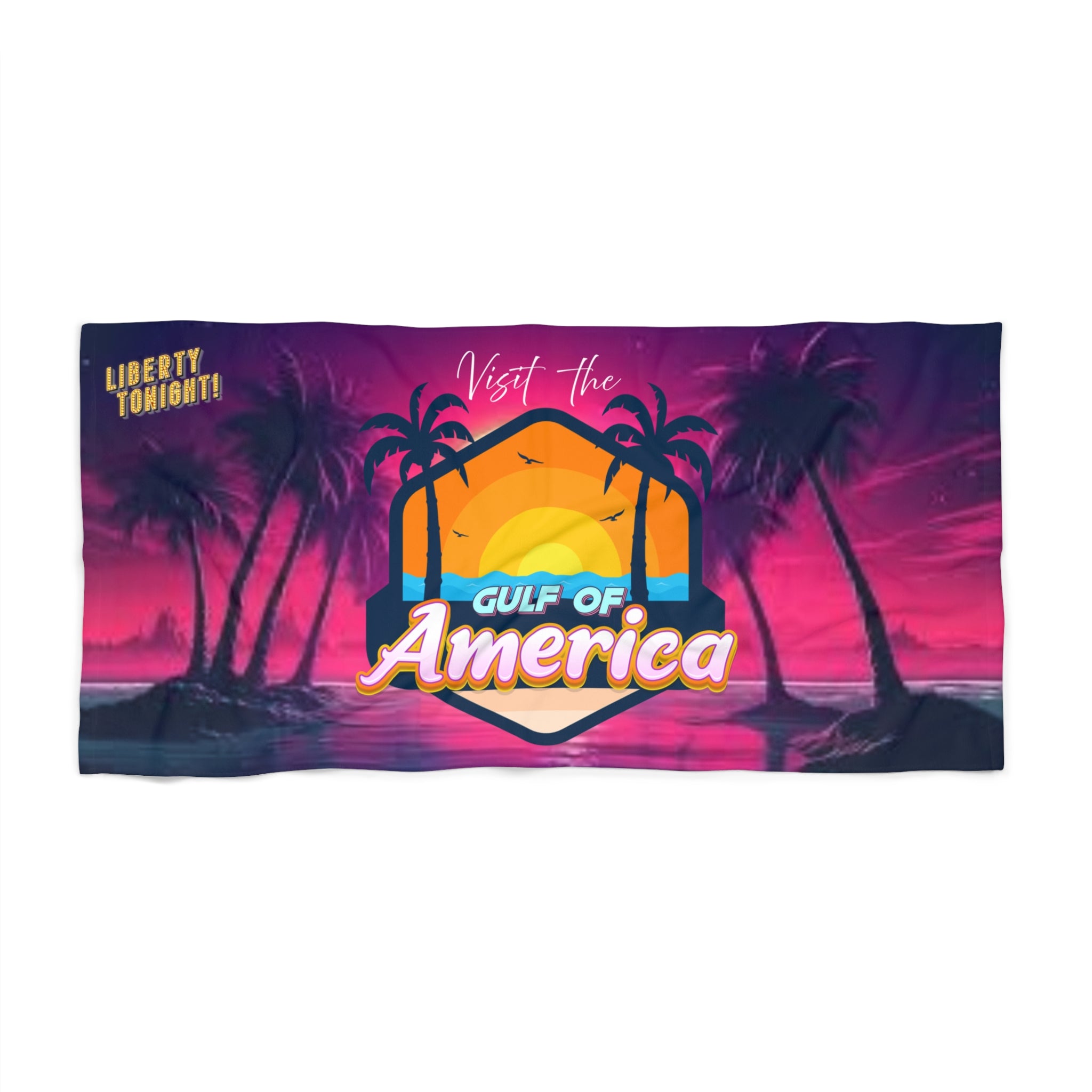 Liberty Tonight: Gulf of America Beach Towel