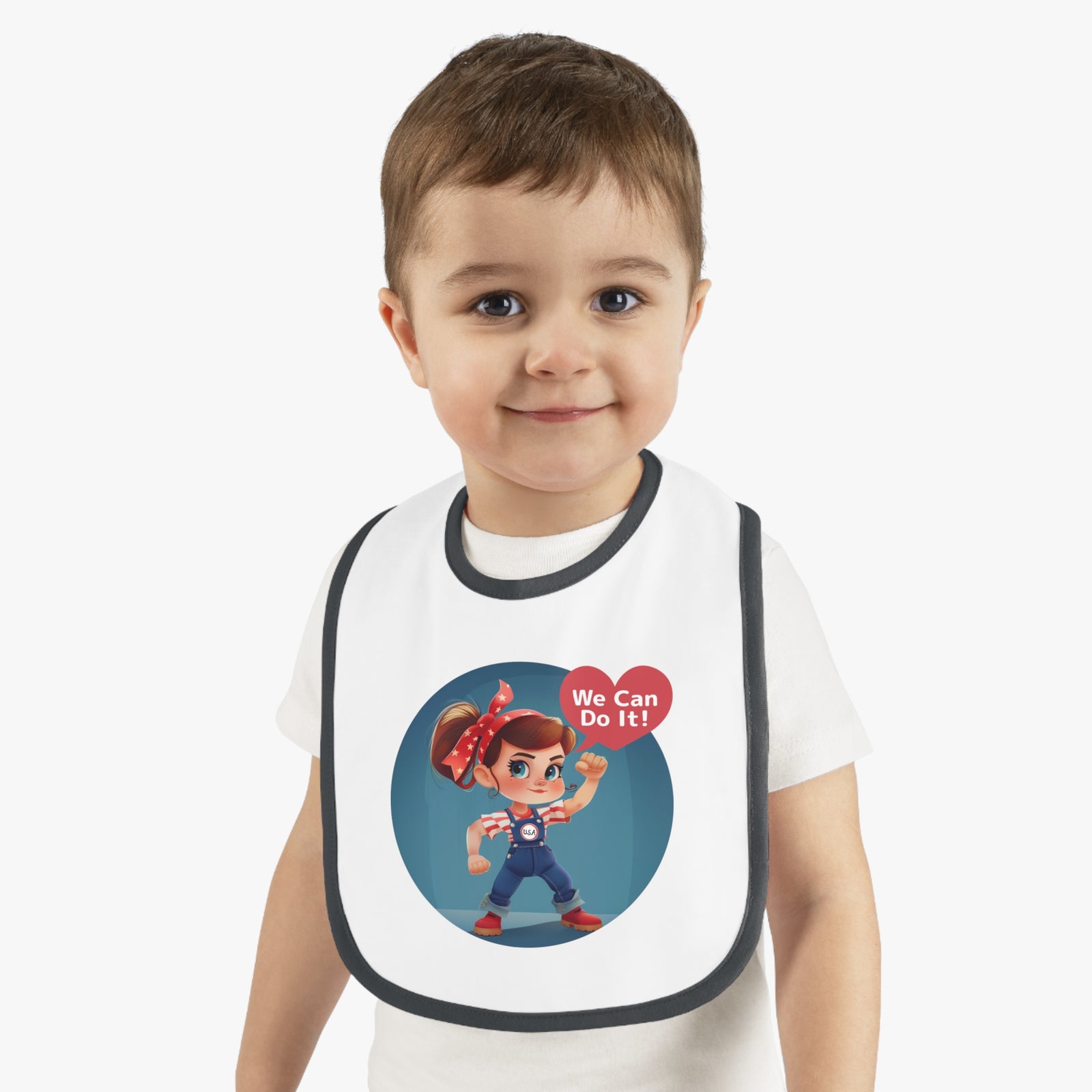 Rosie The Riveter Jersey Bib