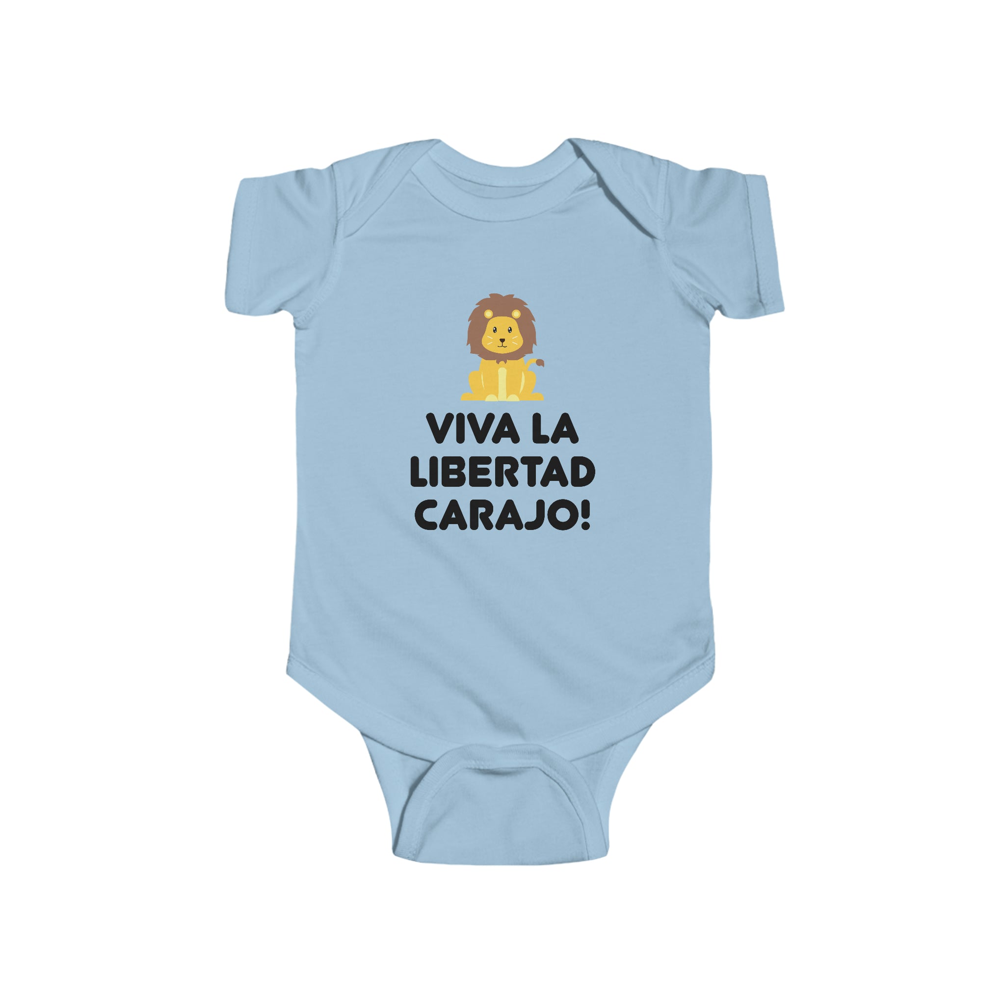 Viva La Libertad Carajo Lion Infant Fine Jersey Onesie