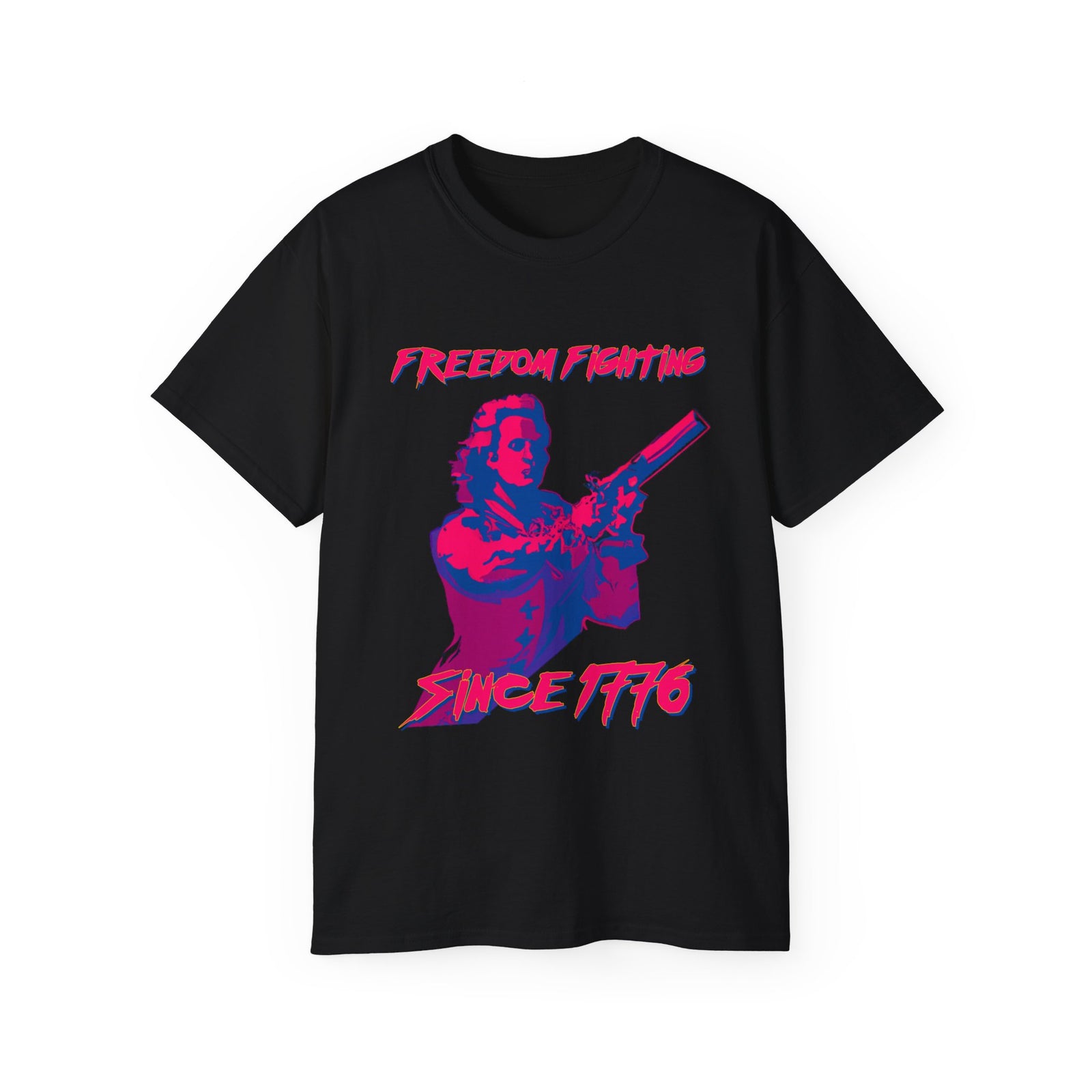 Freedom Fighting Since 1776 Synthwave Tee