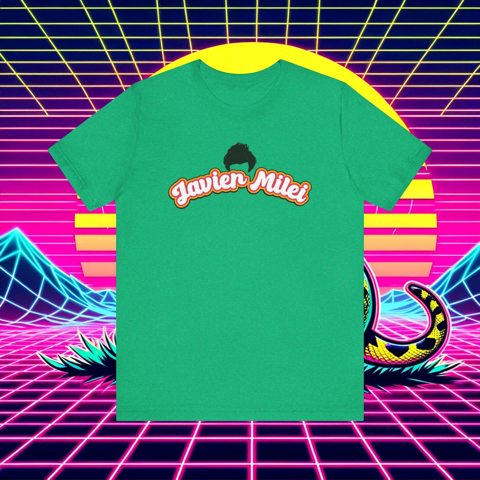 Javier Milei Retro Wild Hair Tee