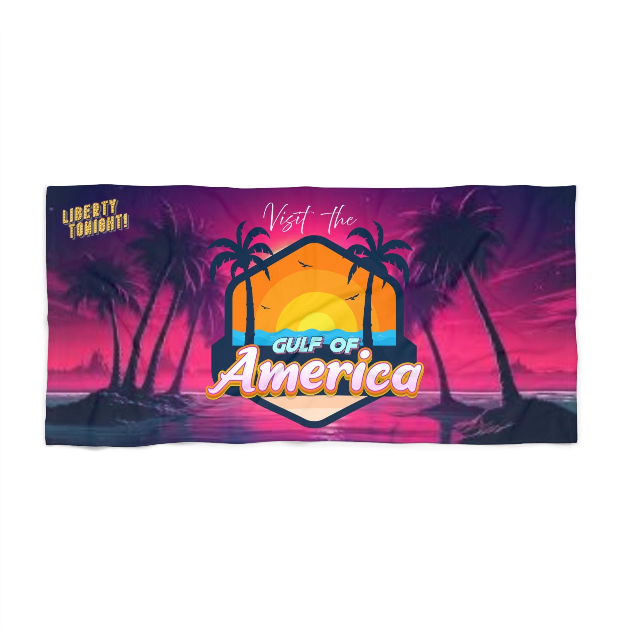 Liberty Tonight: Gulf of America Beach Towel