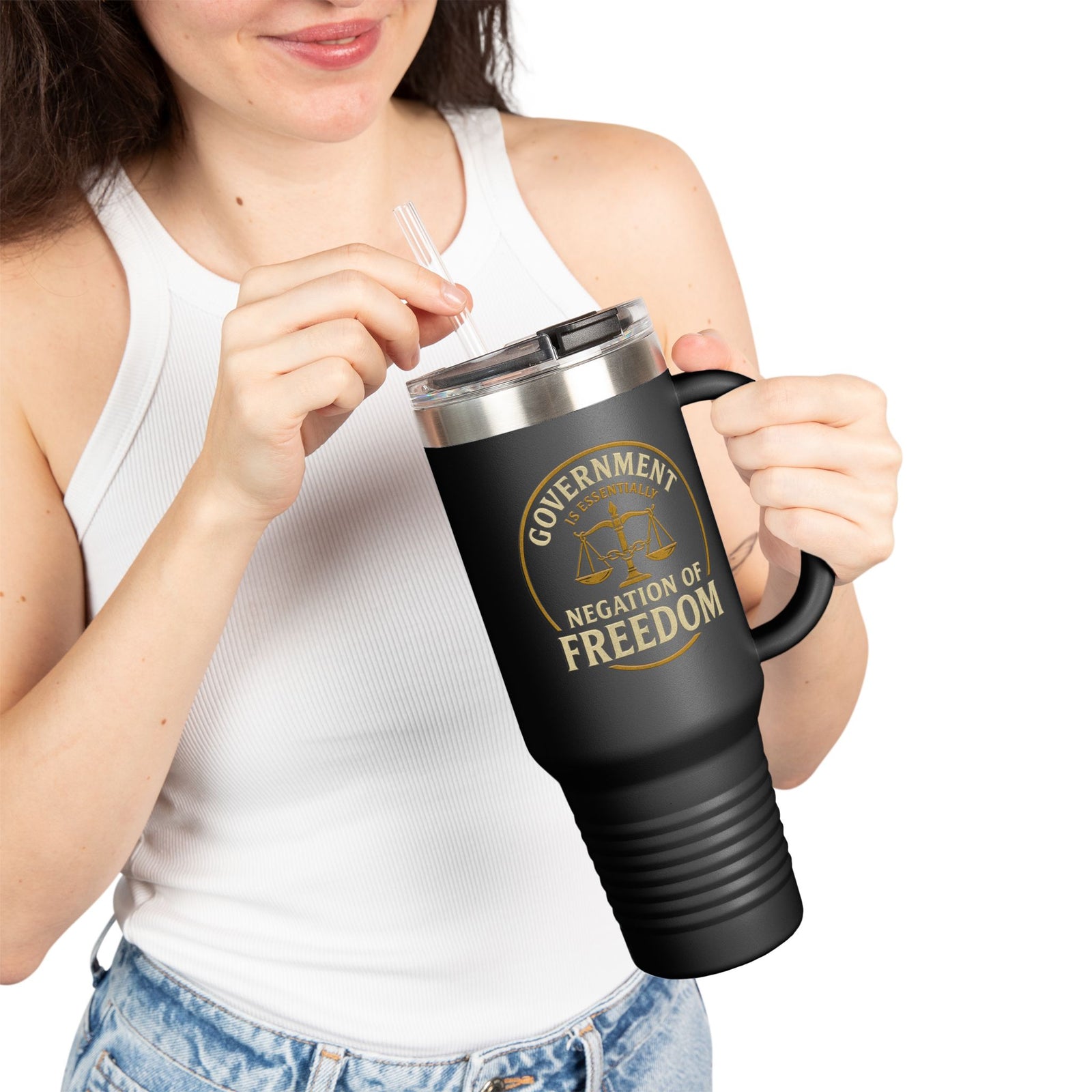Judge Nap: Negation of Freedom Tumbler, 40oz