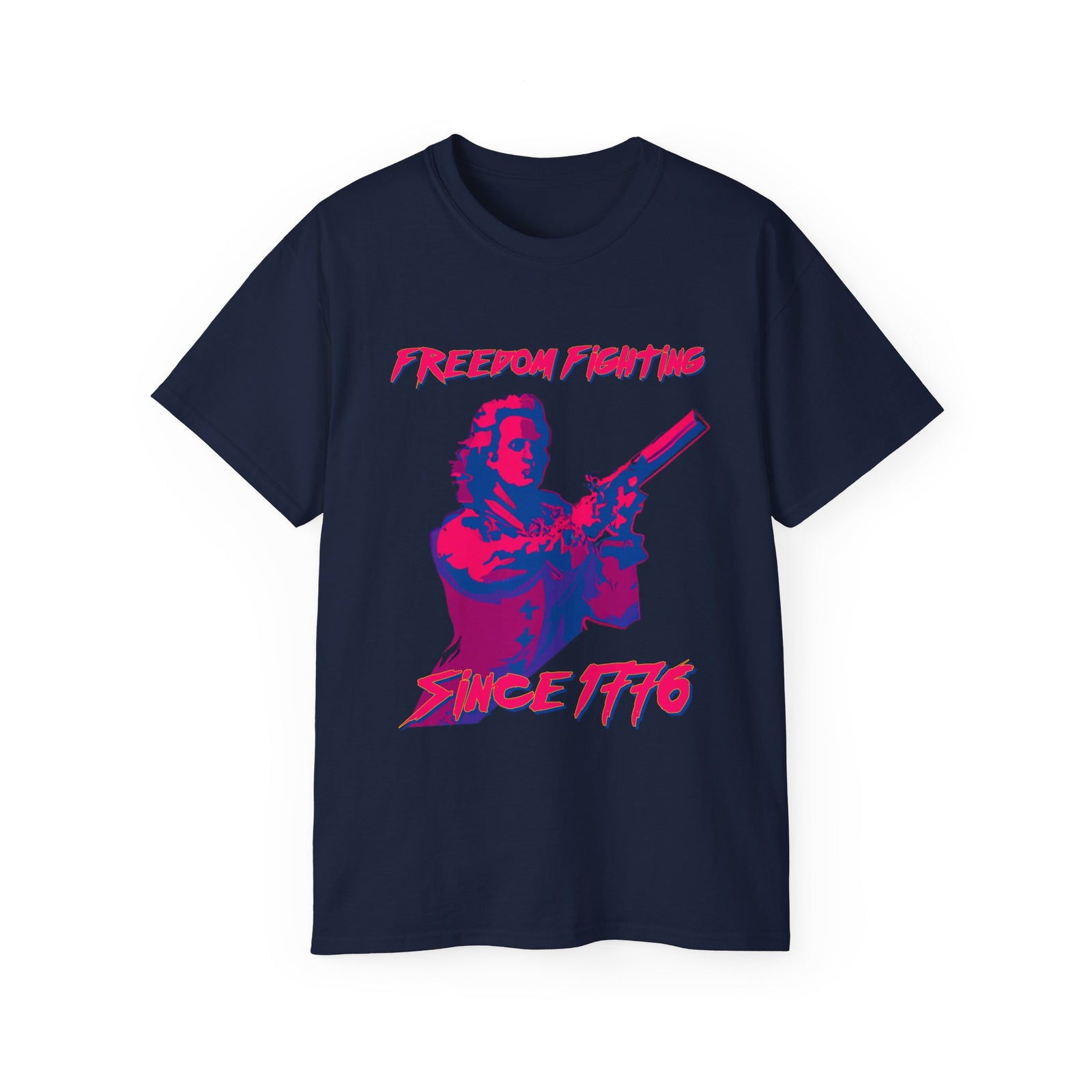 Freedom Fighting Since 1776 Synthwave Tee