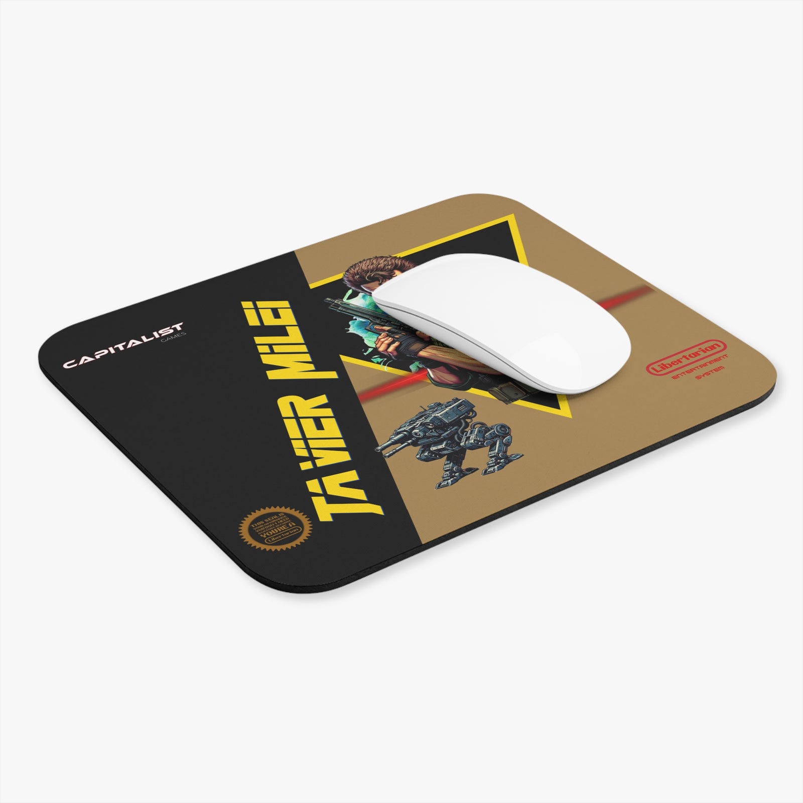 Javier Milei: Capitalist Commando Mouse Pad