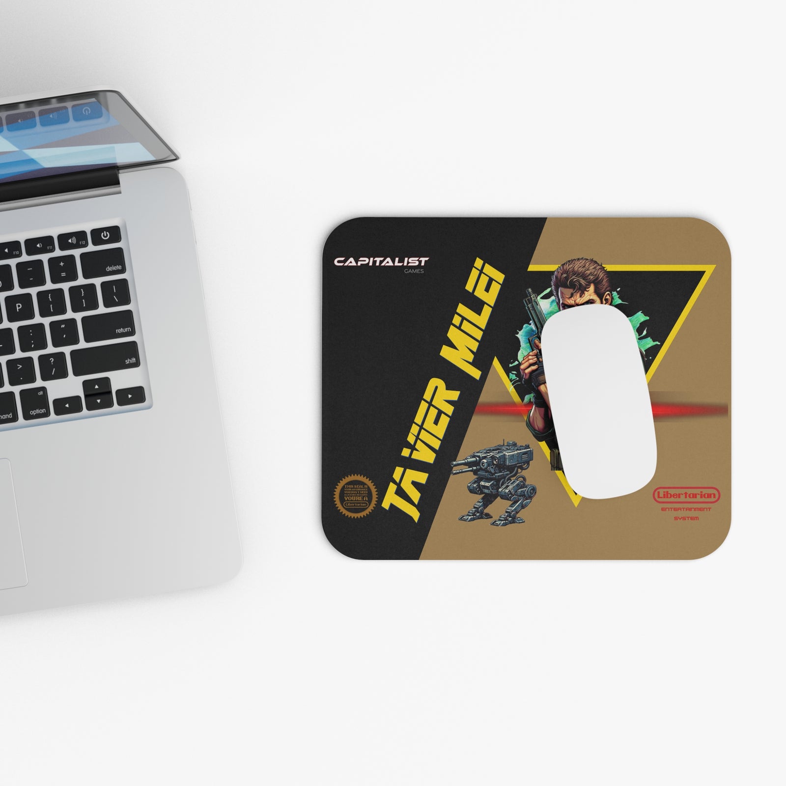 Javier Milei: Capitalist Commando Mouse Pad
