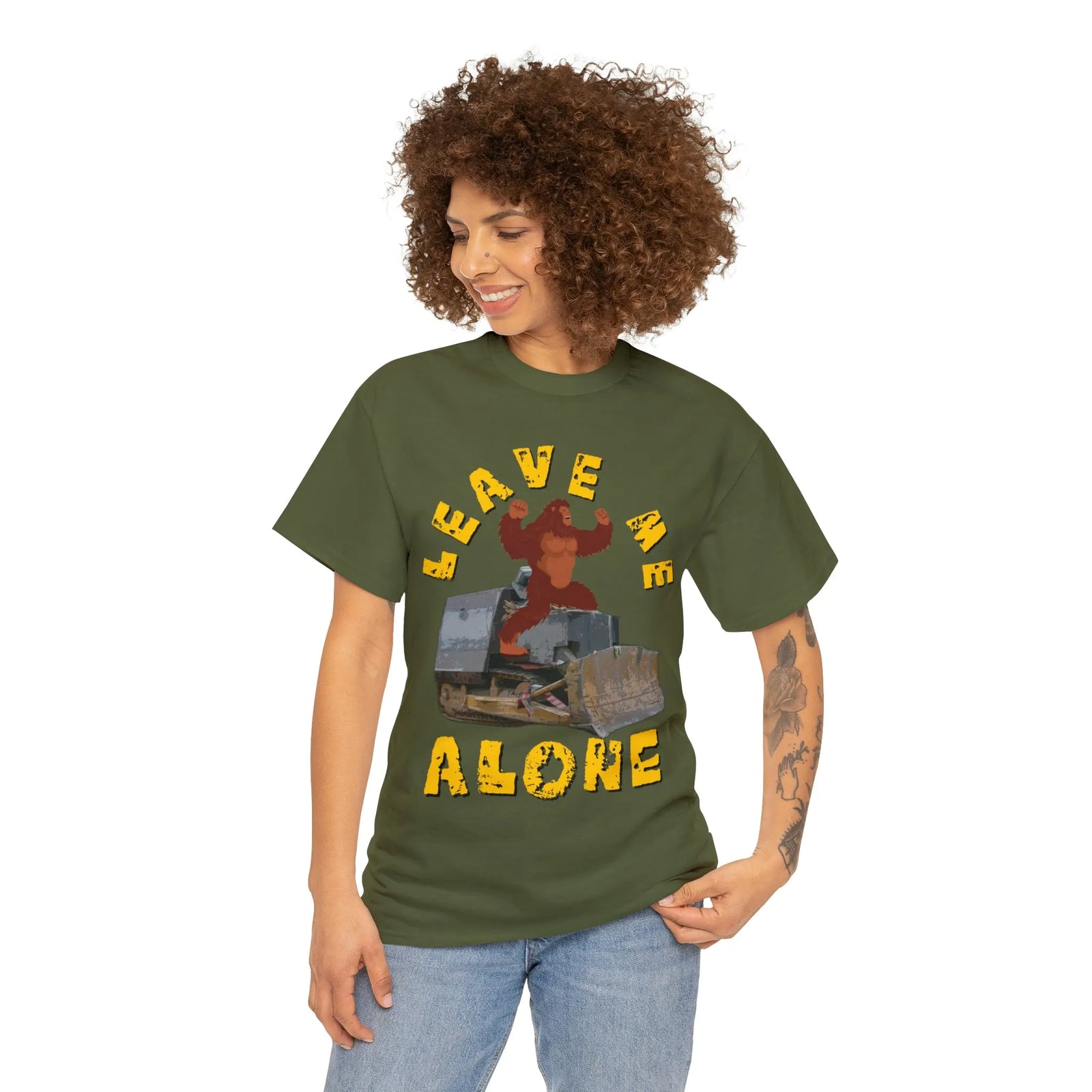 Leave Me Alone Bigfoot Killdozer T-Shirt