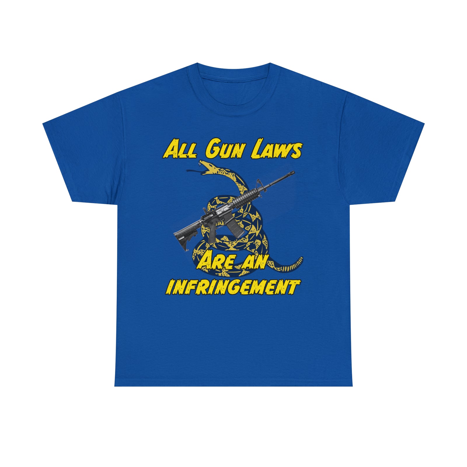 All Gun Rights Are Infringements AR15 Gadsden T-Shirt