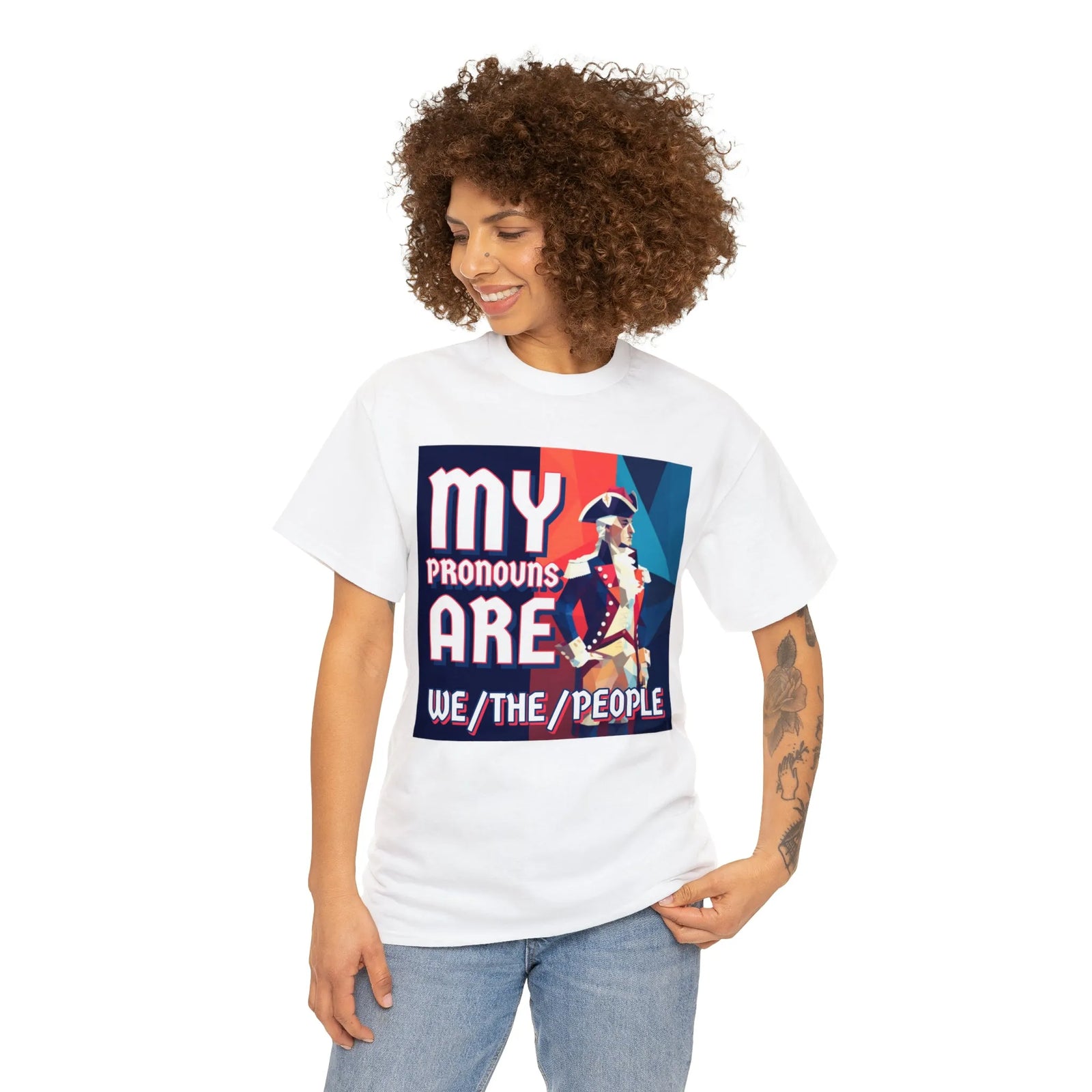 My Pronouns Are We/The/People Unisex Heavy Cotton Tee