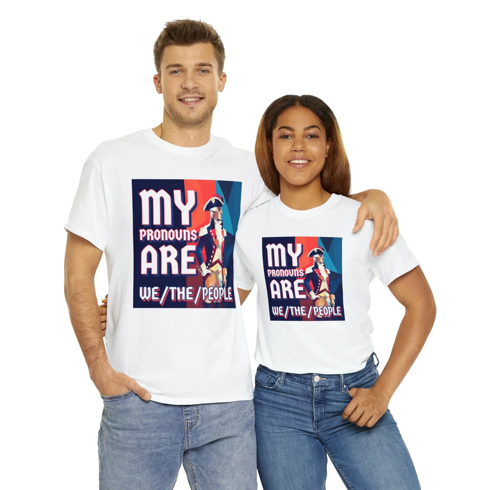 My Pronouns Are We/The/People Unisex Heavy Cotton Tee