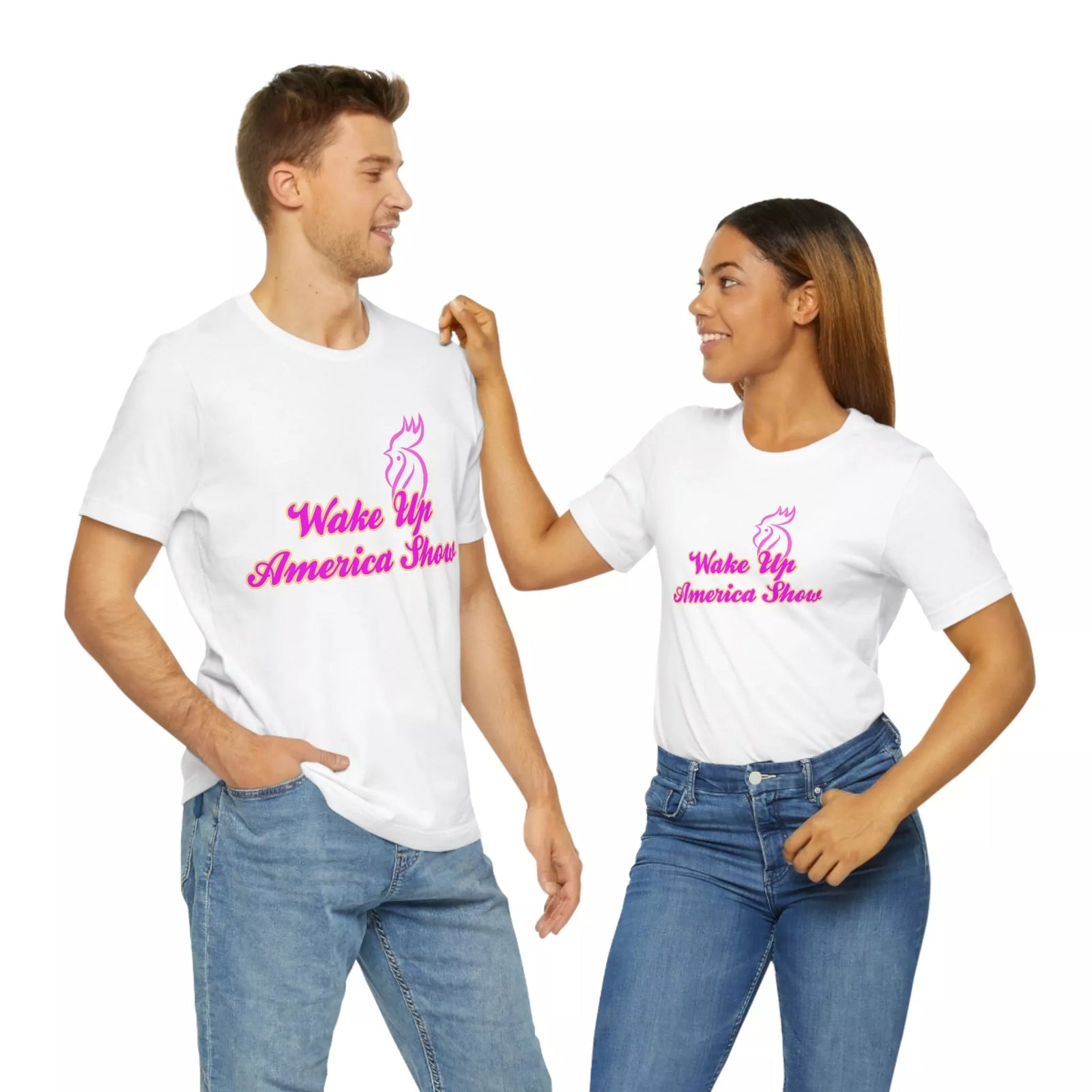Wake Up America Show Unisex Jersey Short Sleeve Tee