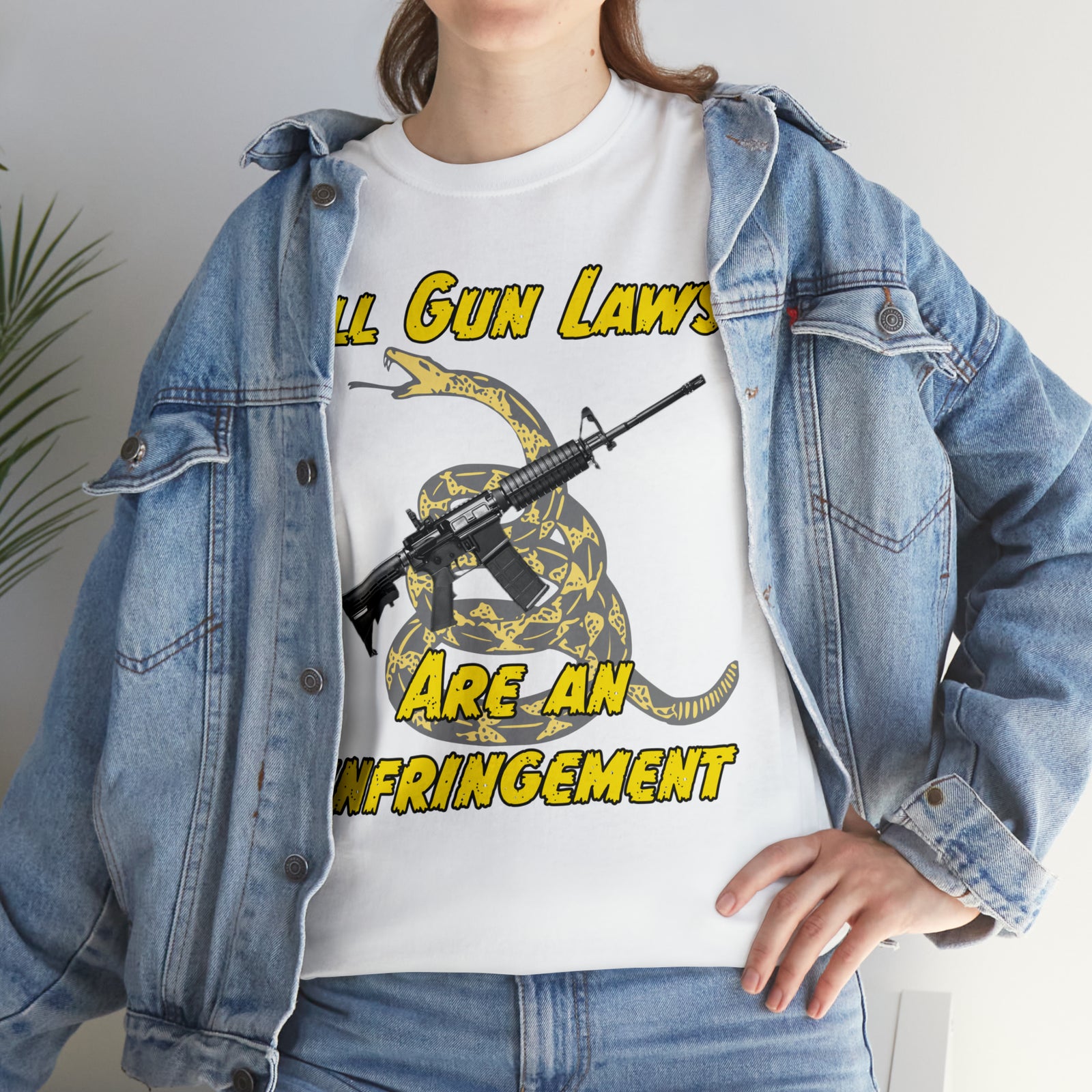 All Gun Rights Are Infringements AR15 Gadsden T-Shirt
