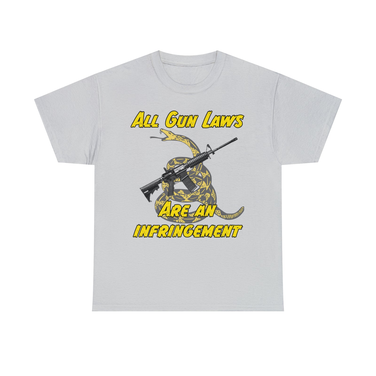 All Gun Rights Are Infringements AR15 Gadsden T-Shirt