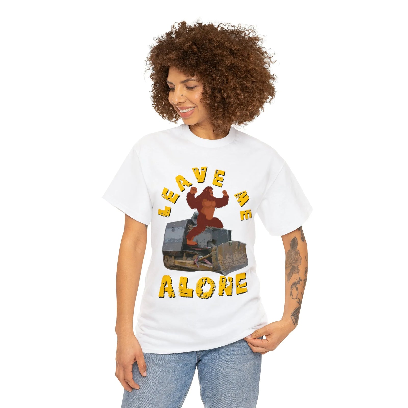 Leave Me Alone Bigfoot Killdozer T-Shirt