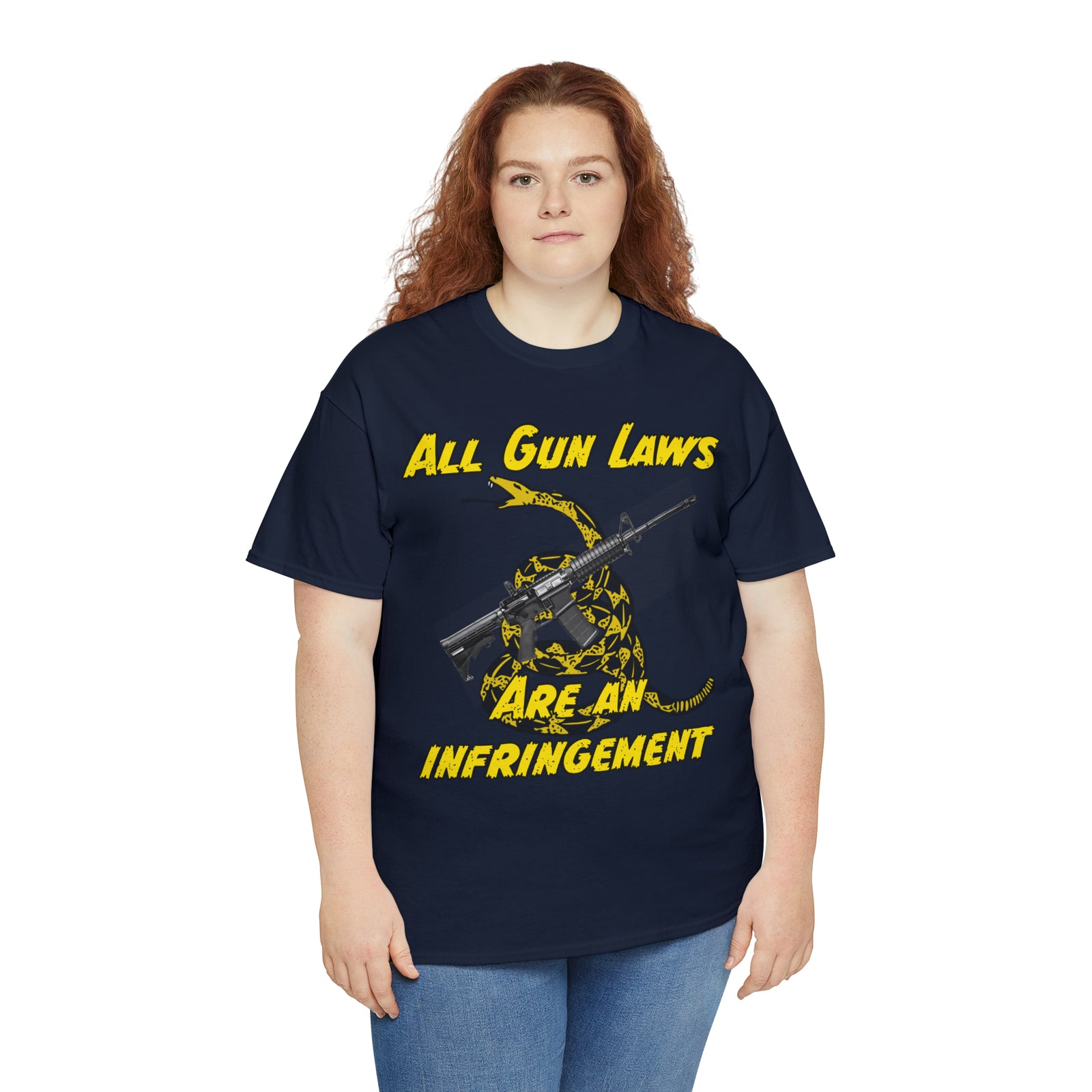 All Gun Rights Are Infringements AR15 Gadsden T-Shirt