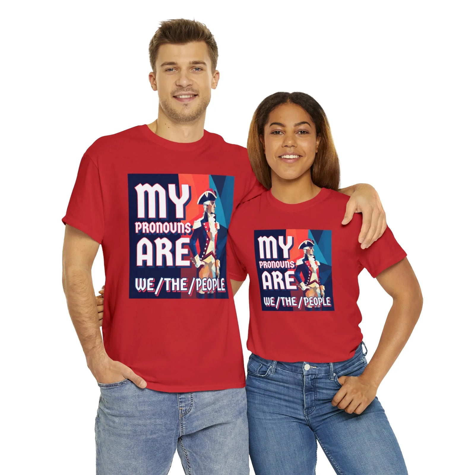 My Pronouns Are We/The/People Unisex Heavy Cotton Tee