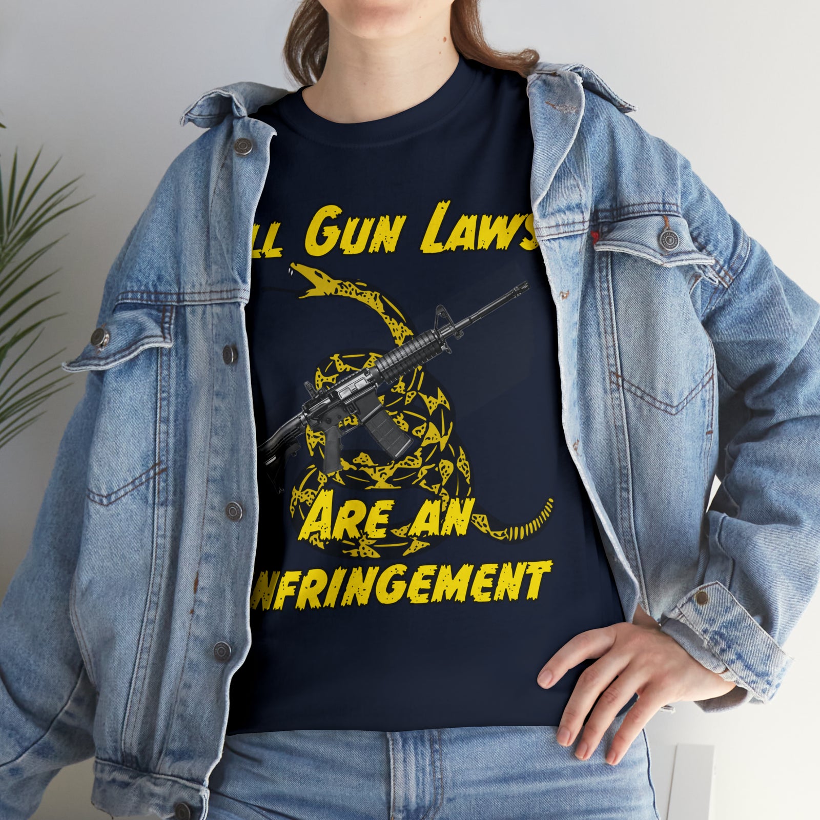 All Gun Rights Are Infringements AR15 Gadsden T-Shirt