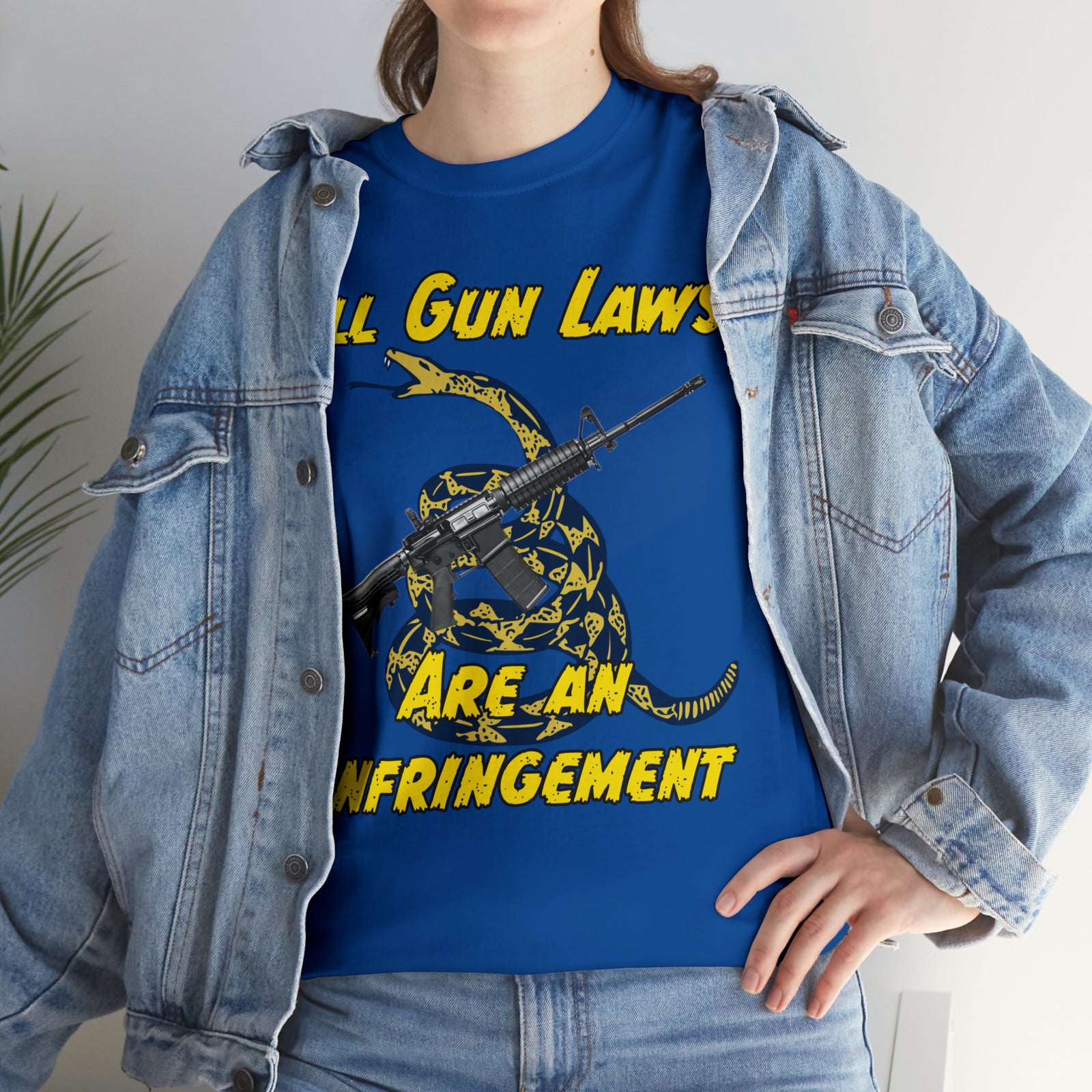 All Gun Rights Are Infringements AR15 Gadsden T-Shirt