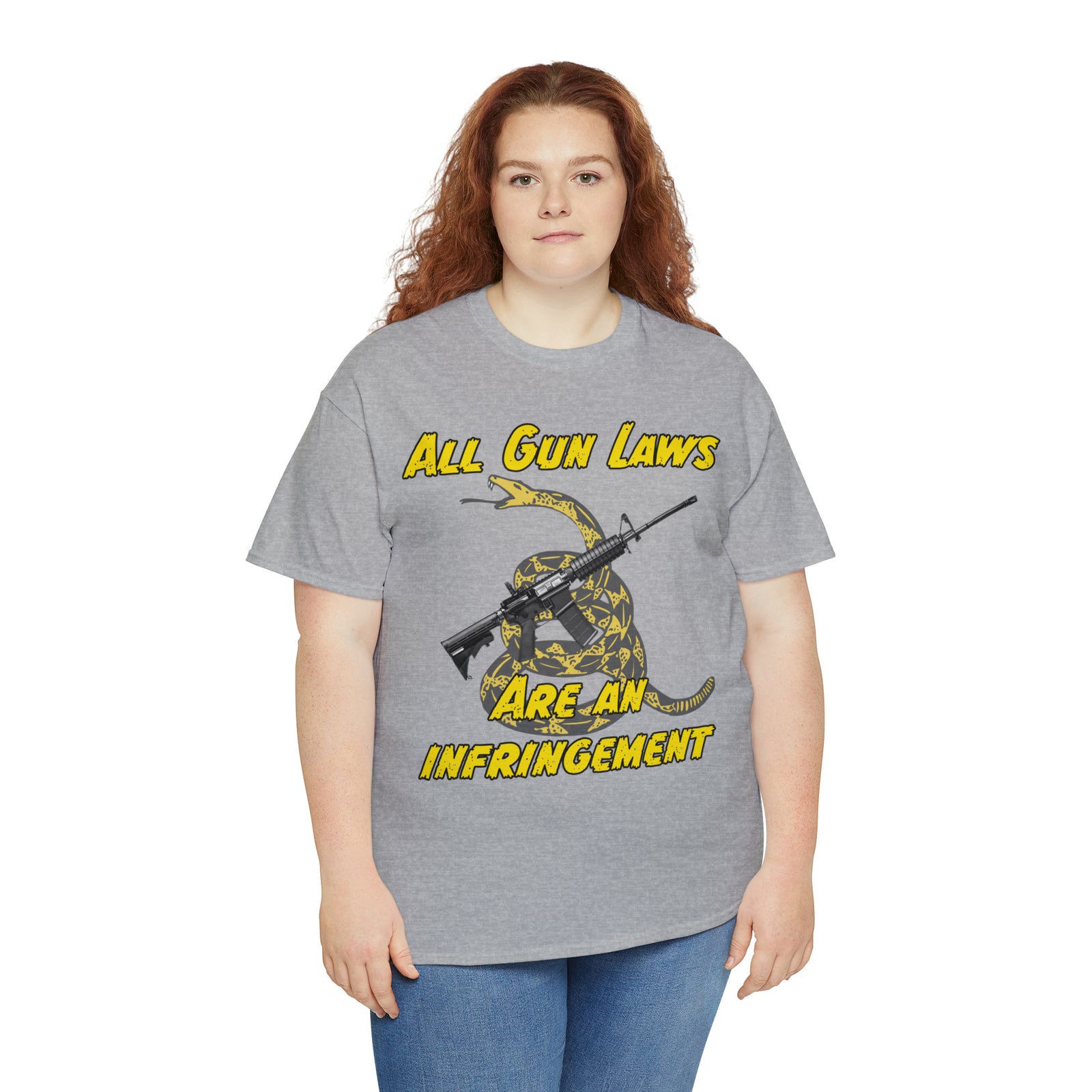 All Gun Rights Are Infringements AR15 Gadsden T-Shirt