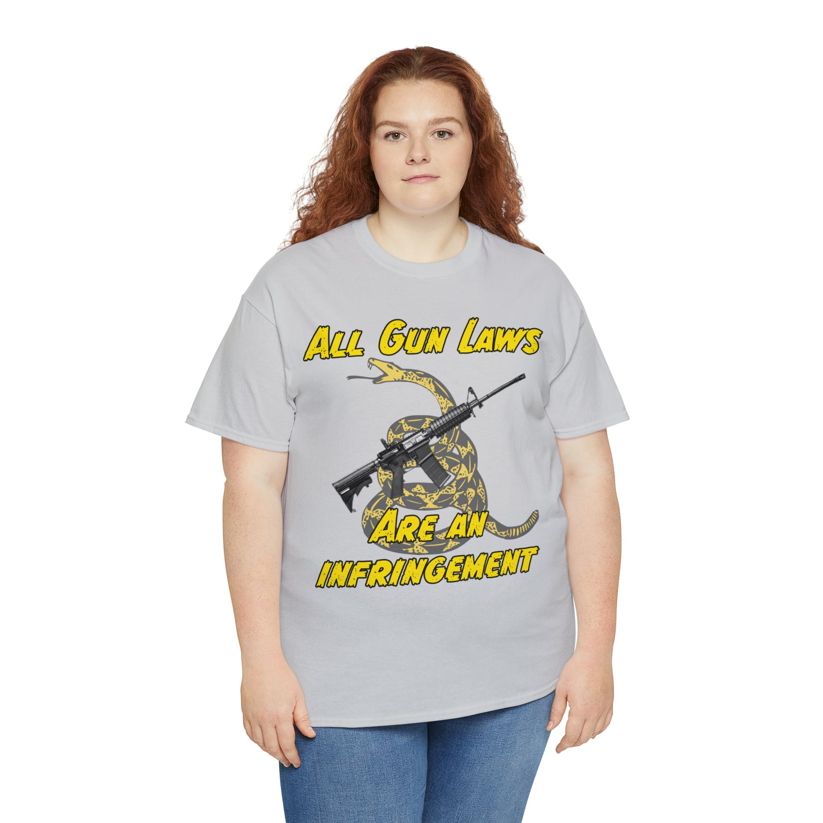 All Gun Rights Are Infringements AR15 Gadsden T-Shirt