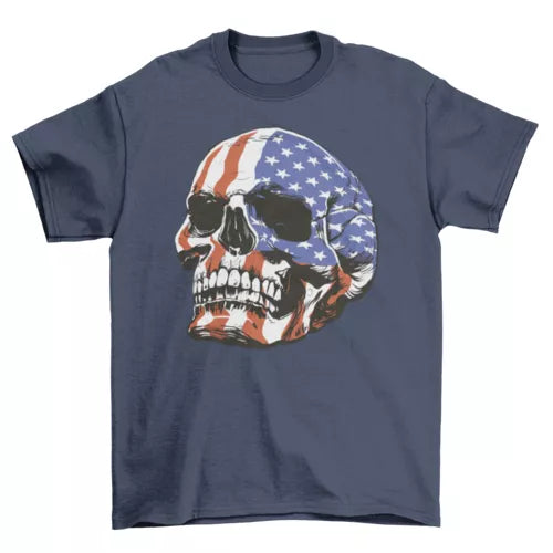 American Skull Patriotic T-shirt