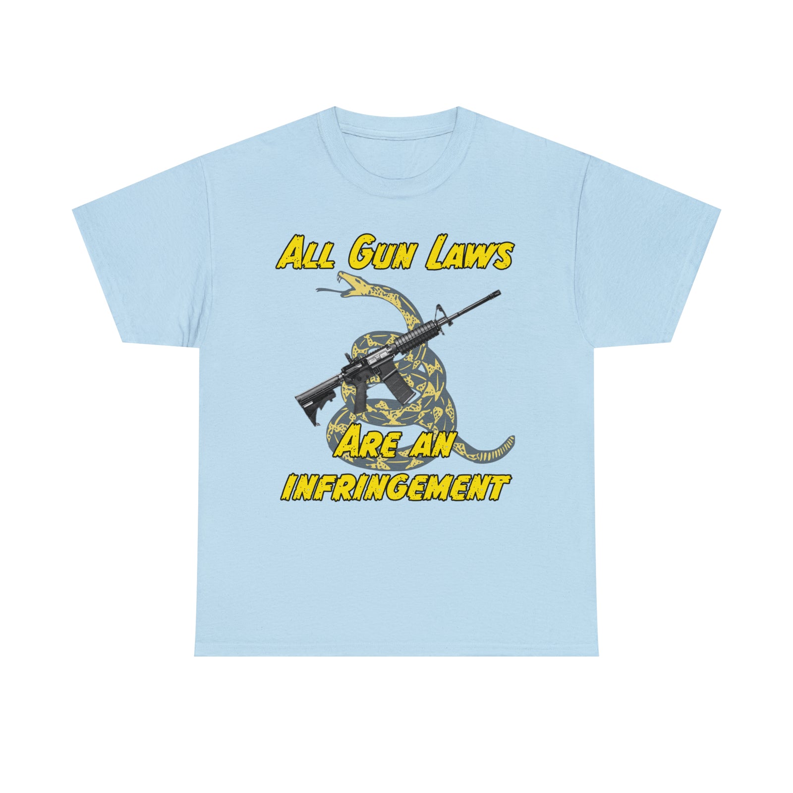 All Gun Rights Are Infringements AR15 Gadsden T-Shirt