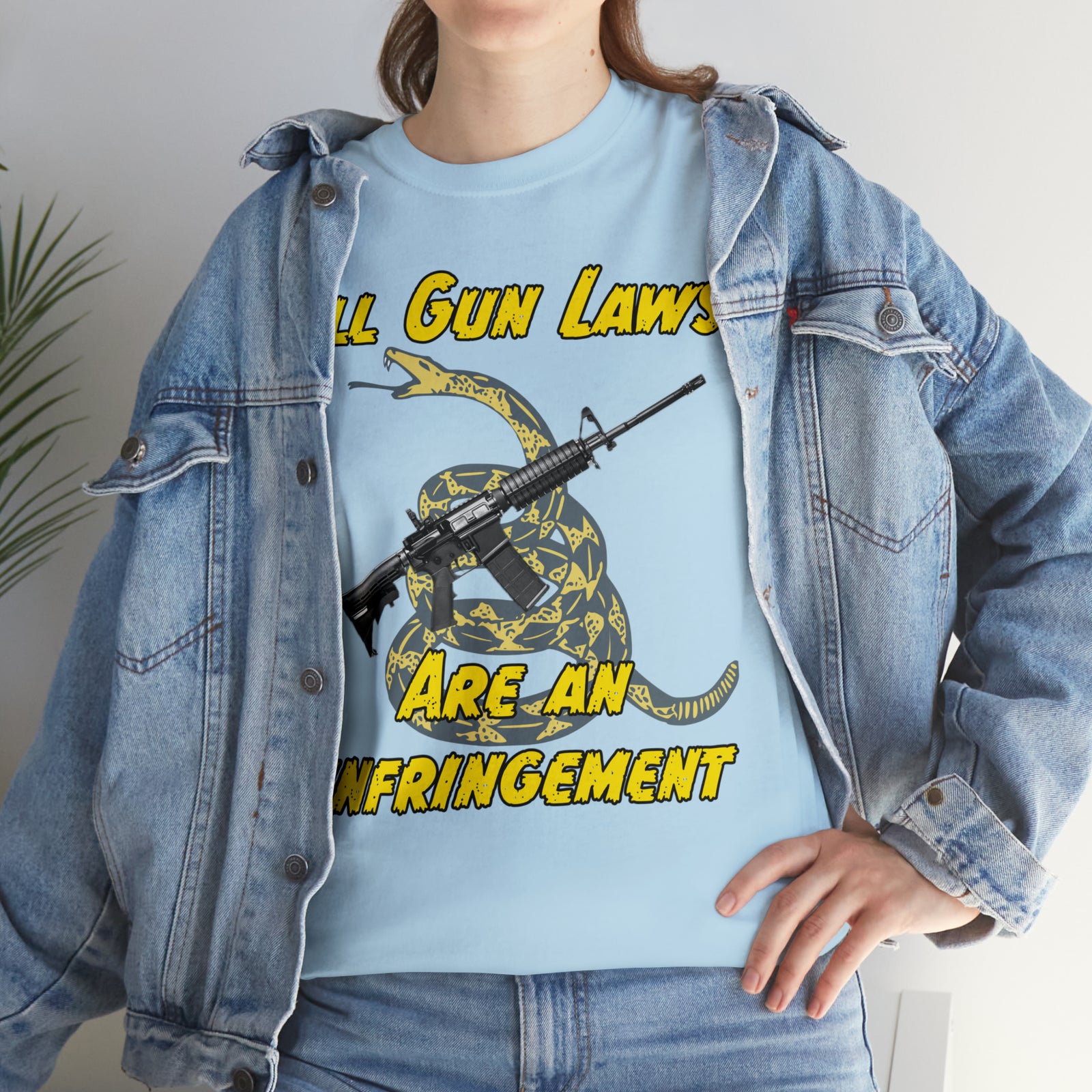 All Gun Rights Are Infringements AR15 Gadsden T-Shirt