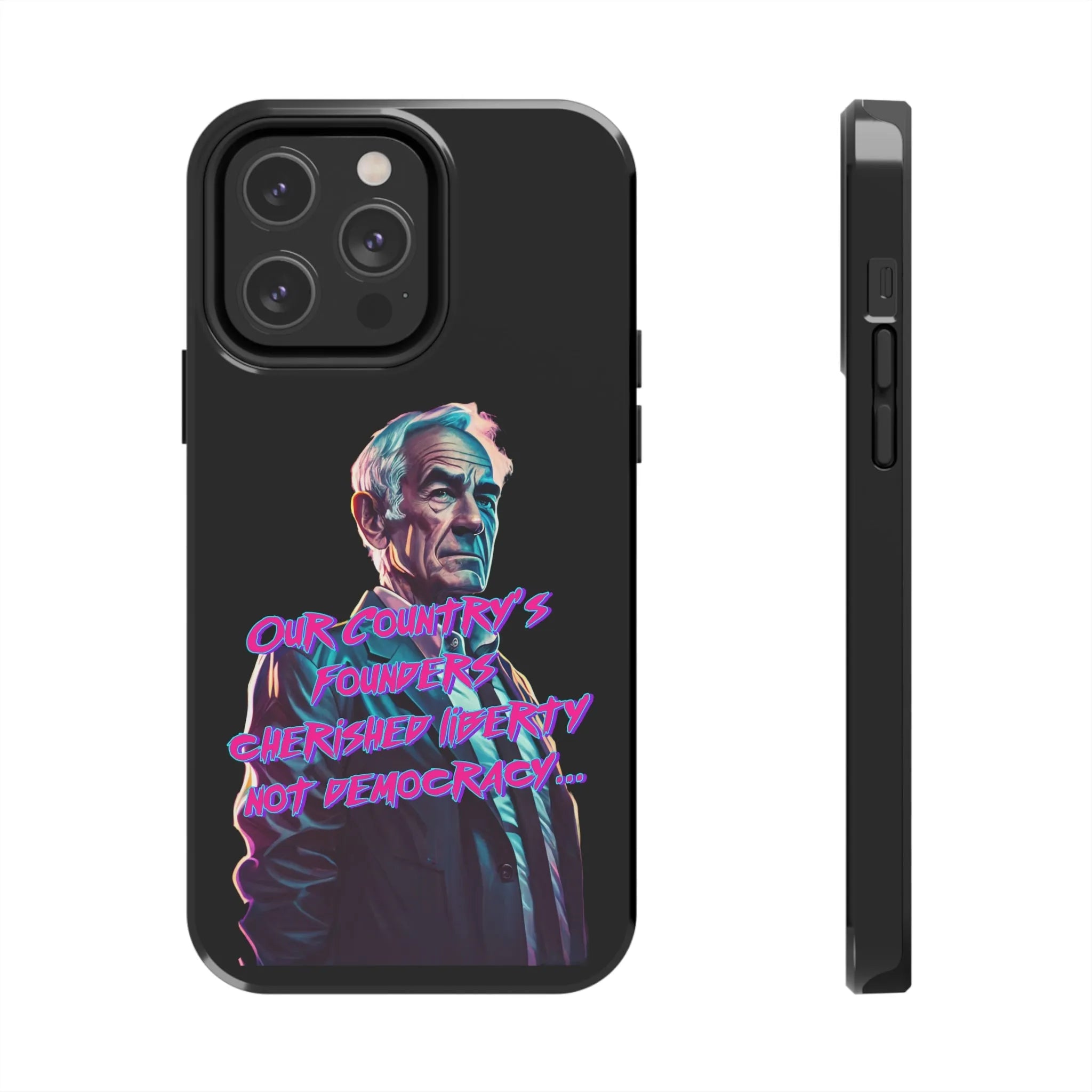 Liberty Not Democracy Iphone 14 Pro Max Version Tough Phone Cases