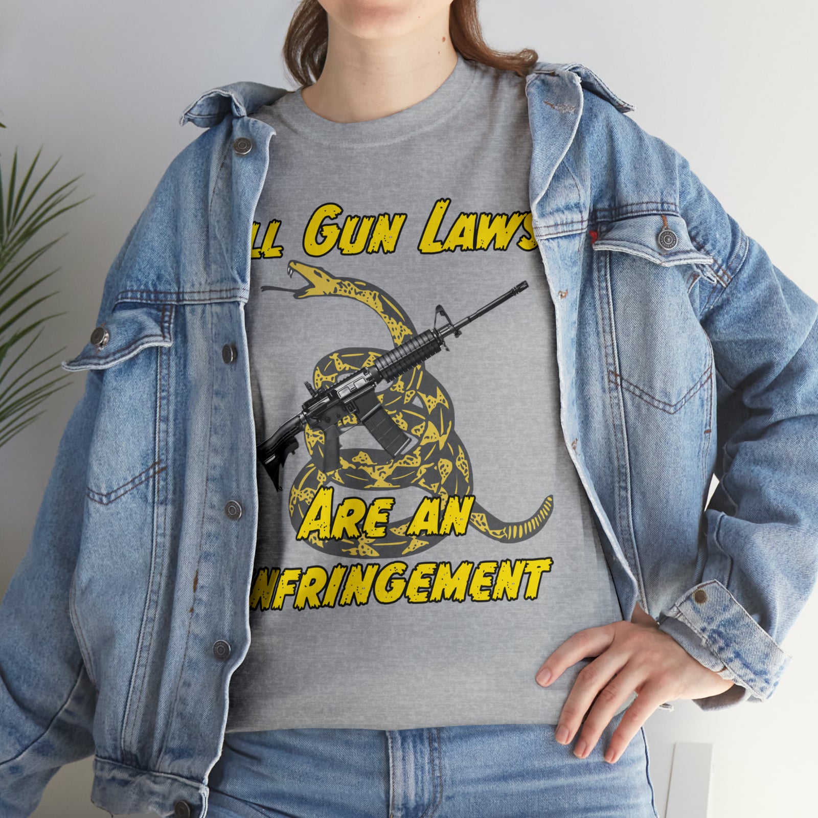 All Gun Rights Are Infringements AR15 Gadsden T-Shirt
