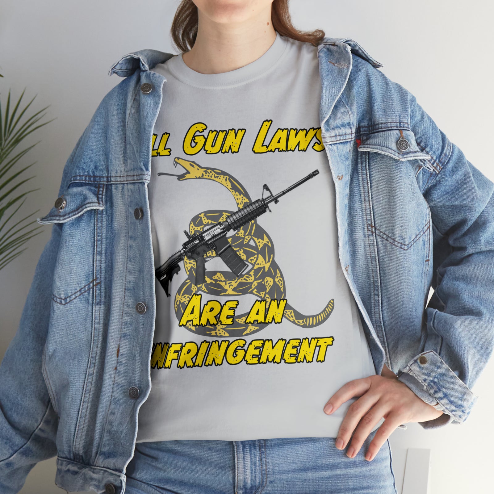 All Gun Rights Are Infringements AR15 Gadsden T-Shirt