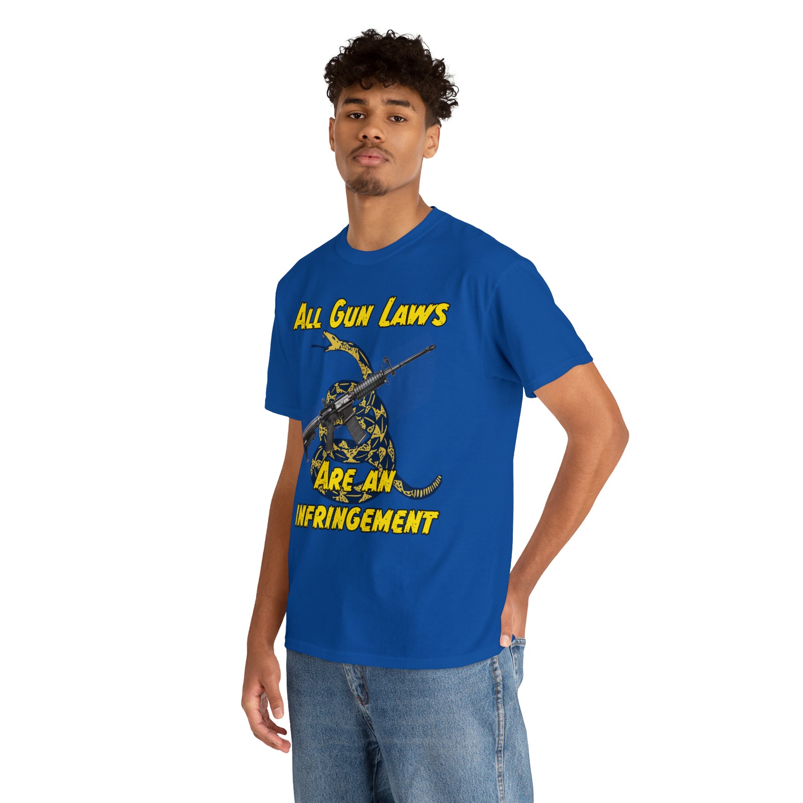 All Gun Rights Are Infringements AR15 Gadsden T-Shirt
