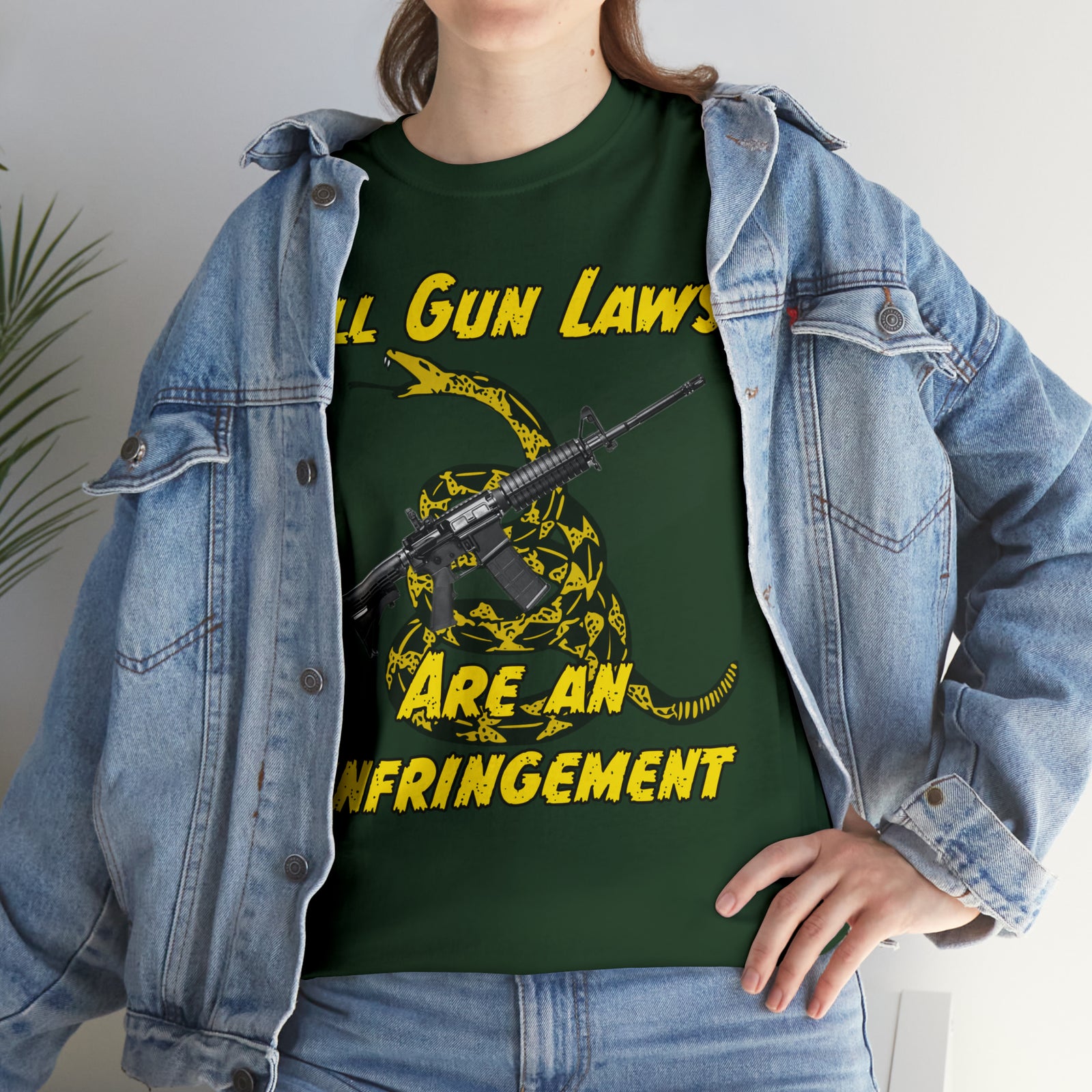 All Gun Rights Are Infringements AR15 Gadsden T-Shirt