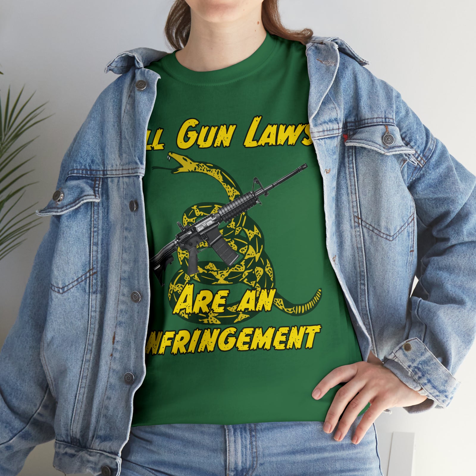 All Gun Rights Are Infringements AR15 Gadsden T-Shirt