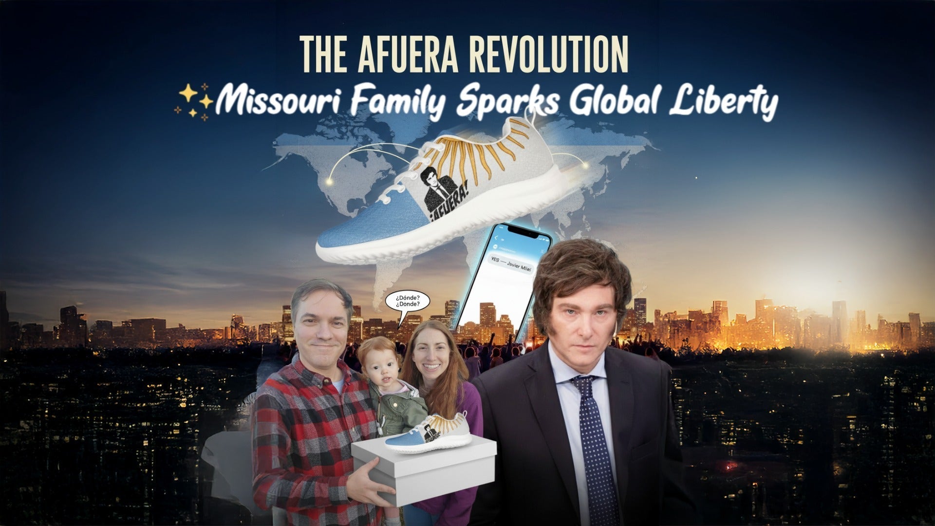 Javier Milei's AFUERA Sneakers: The Epic True Story of How a Small Missouri Family Sparked a Global Liberty Moment