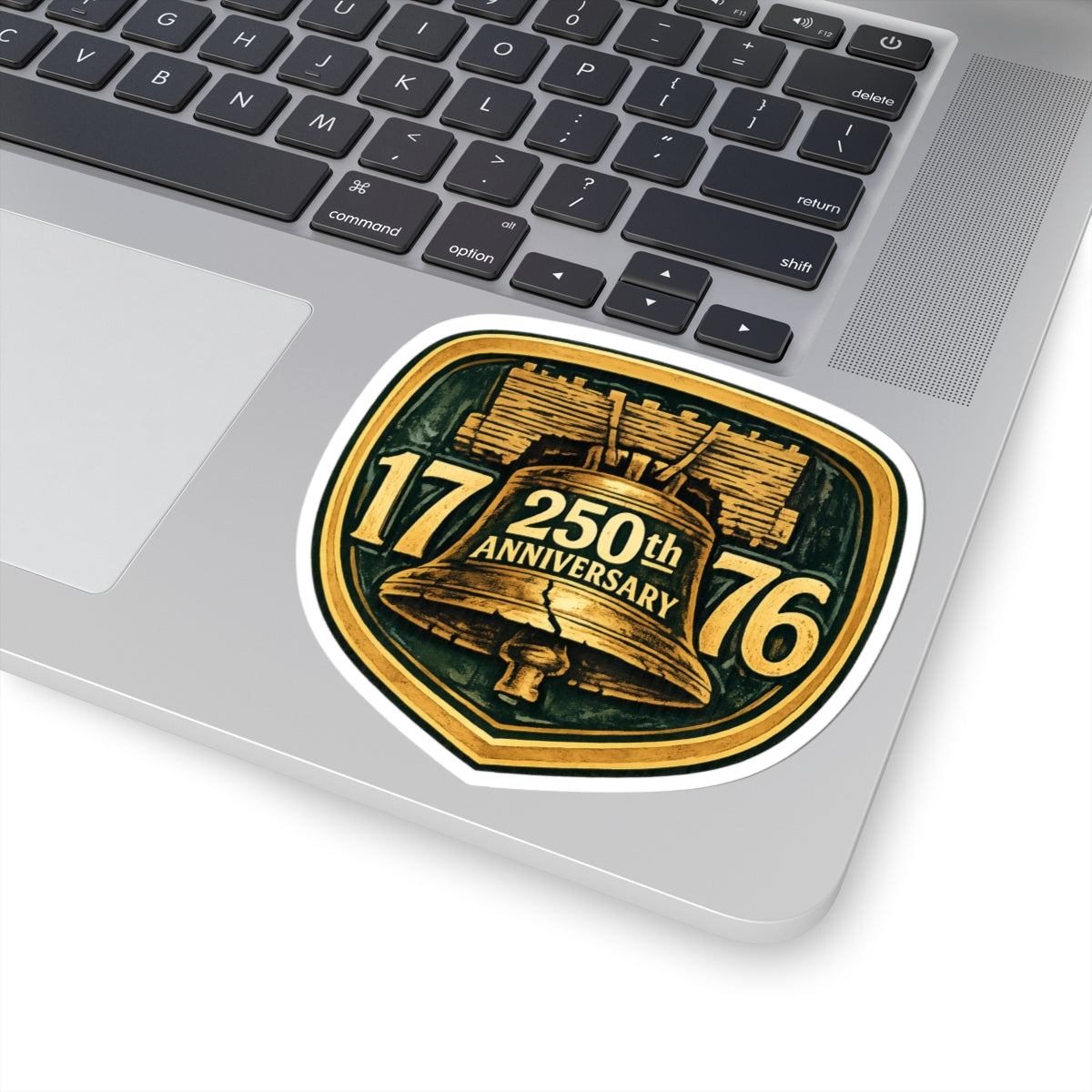 250th Anniversary Liberty Bell Sticker — 1776 Commemorative Kiss-Cut Sticker - 4LibertyShop.com