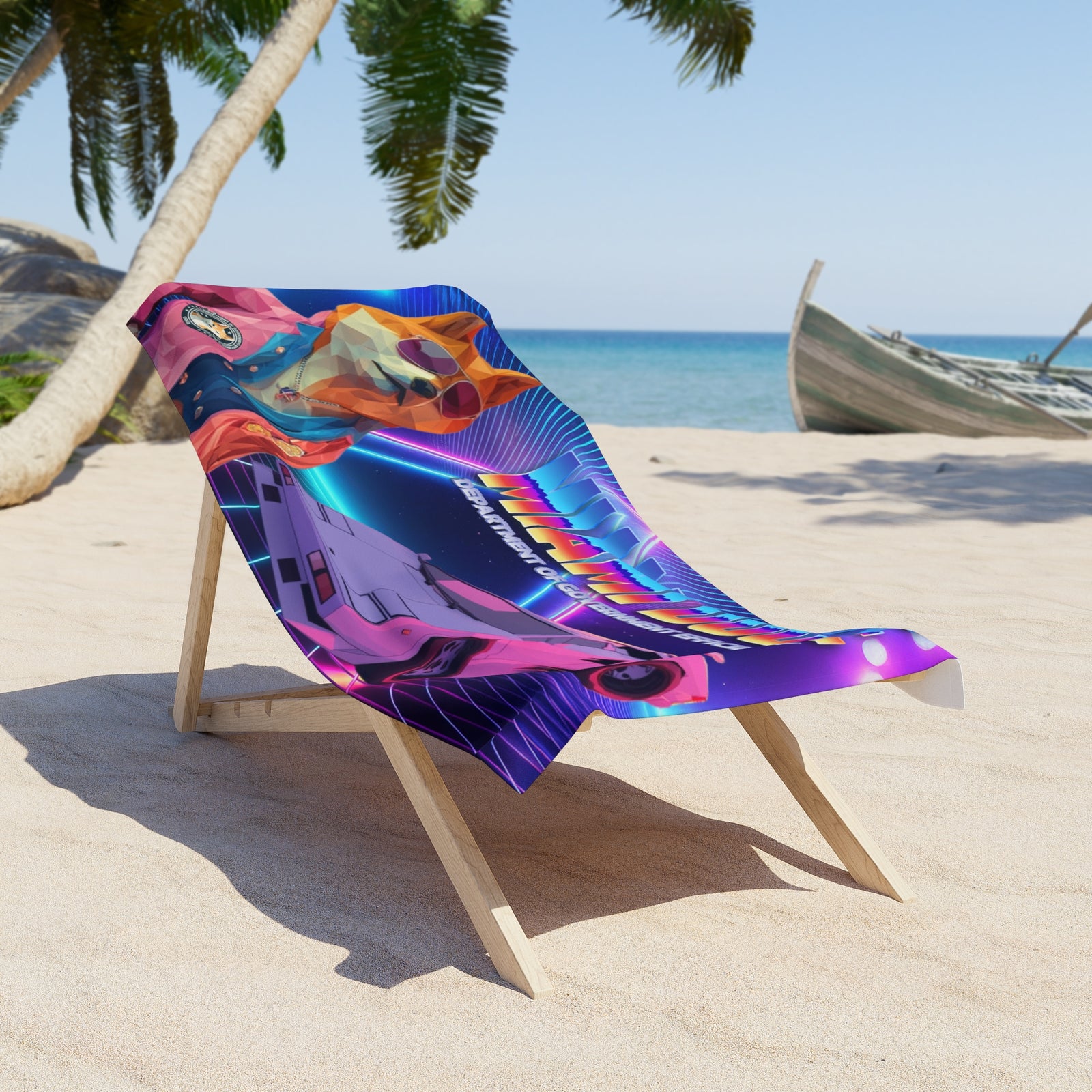 Miami DOGE Beach Towel