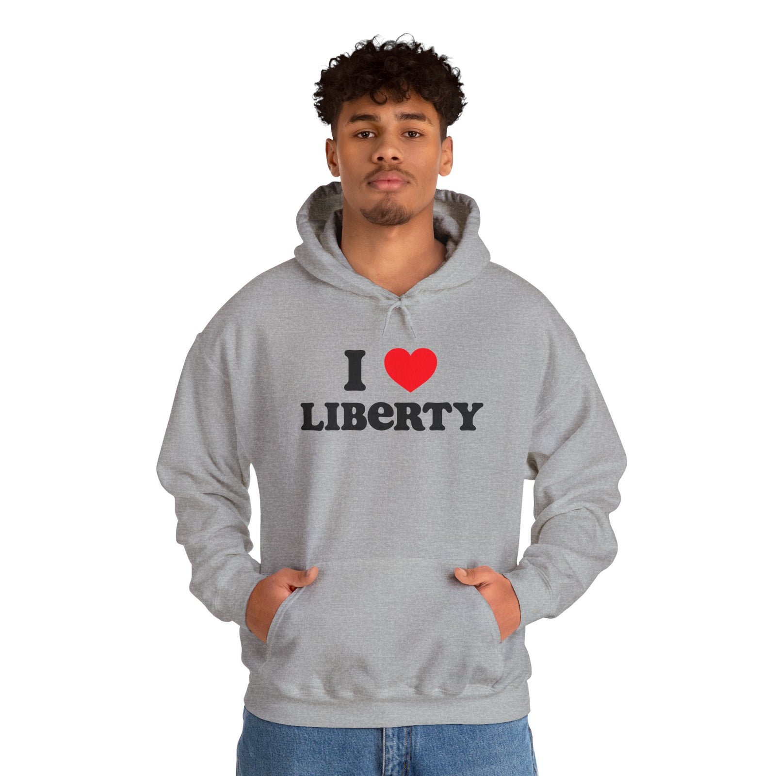 Judge Nap: I Heart Liberty Unisex Heavy Blend™ Hooded Sweatshirt