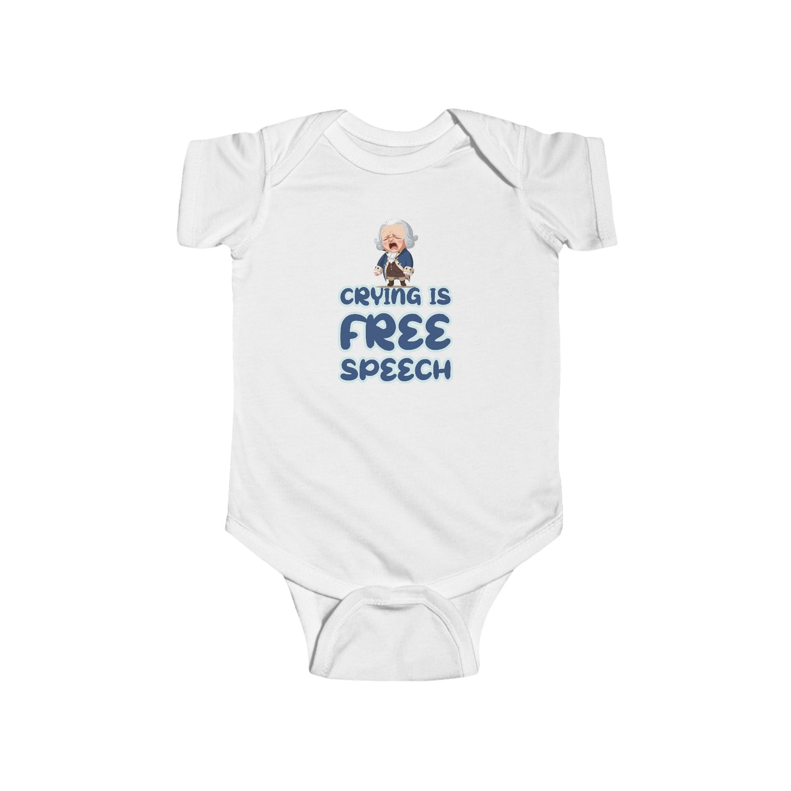 Crying Is Free Speech Infant Fine Jersey Bodysuit