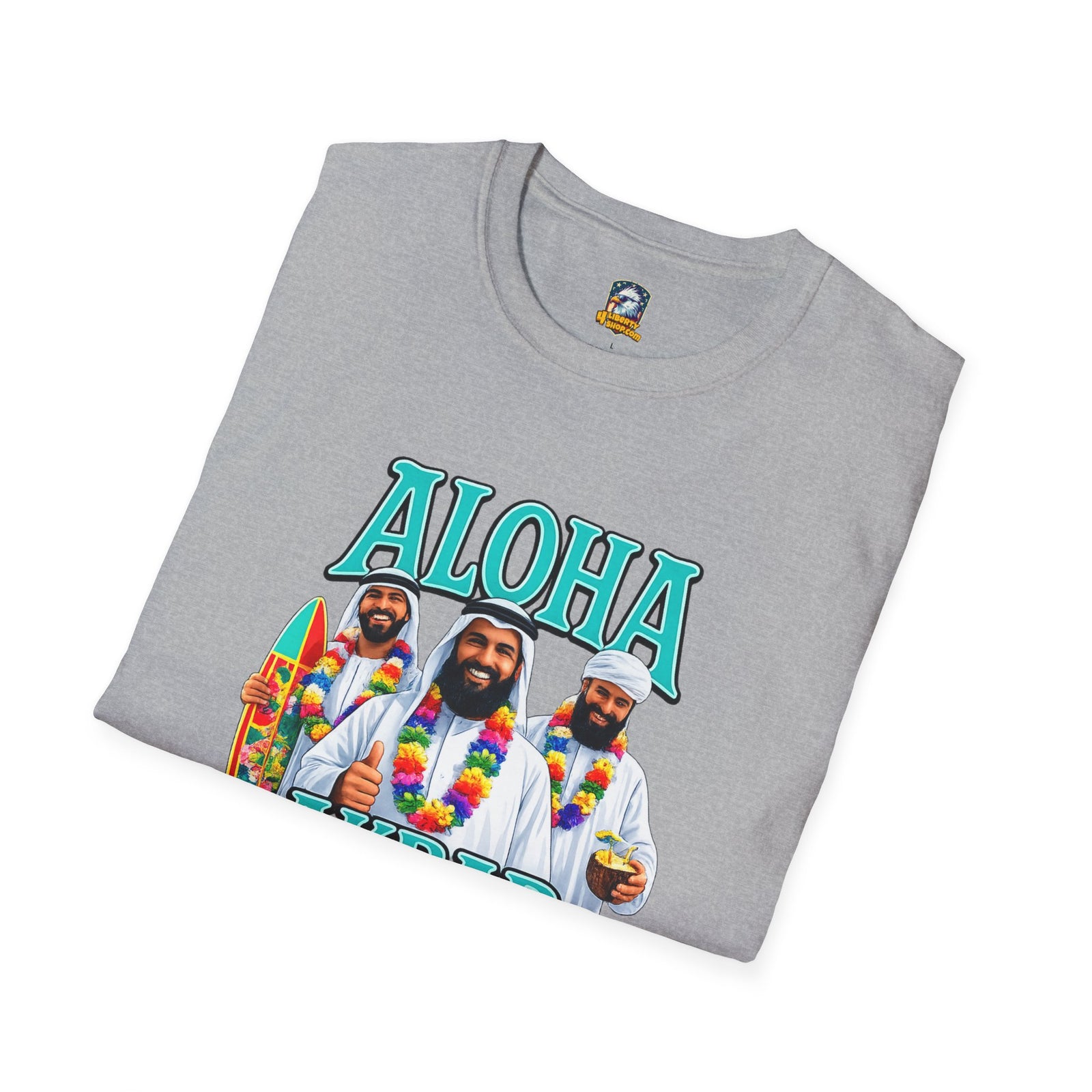 Walton & Johnson — Aloha Akbar T-Shirt — Retro Tropical Graphic Tee - 4LibertyShop.com