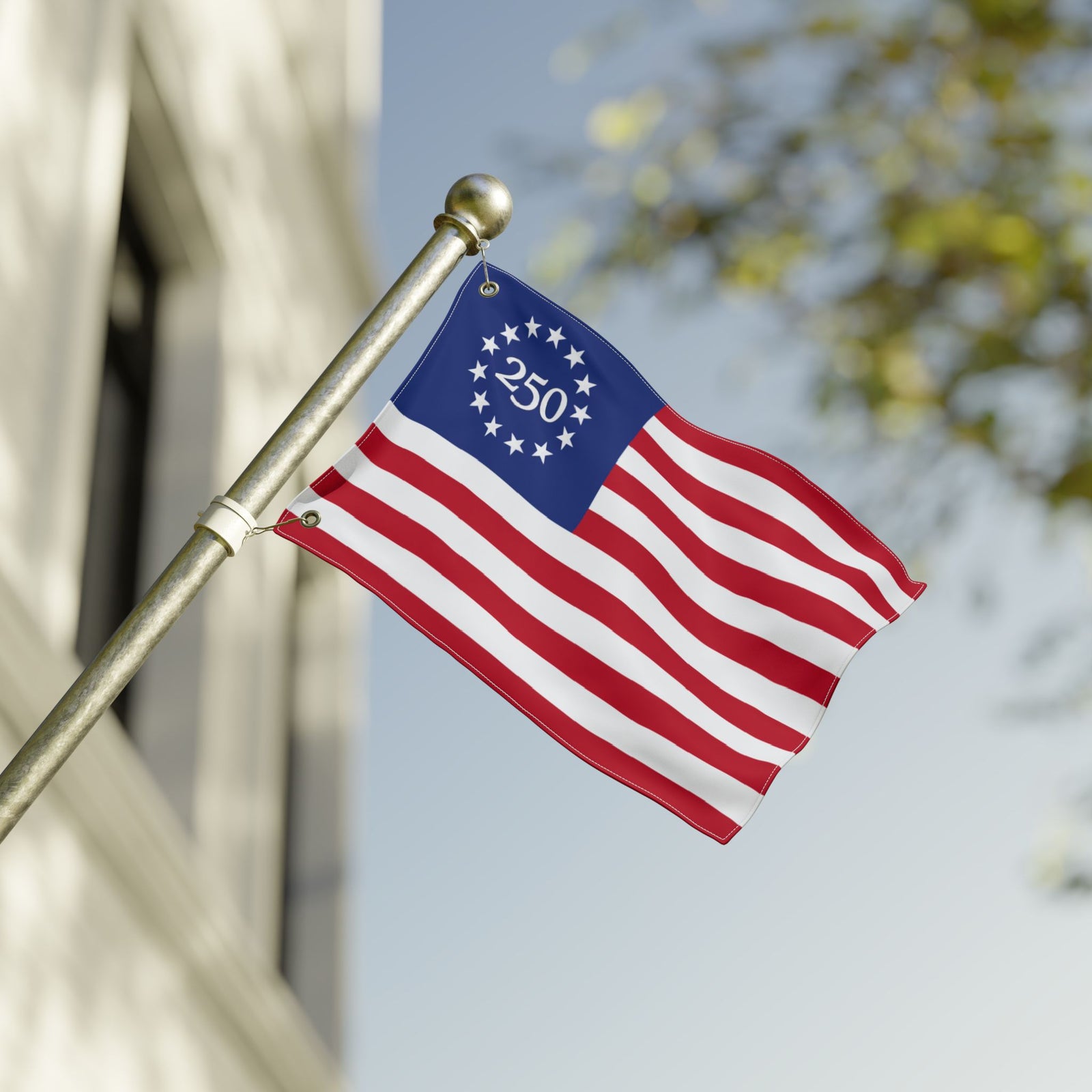 250th Anniversary Double-Sided American Flag - 4LibertyShop.com