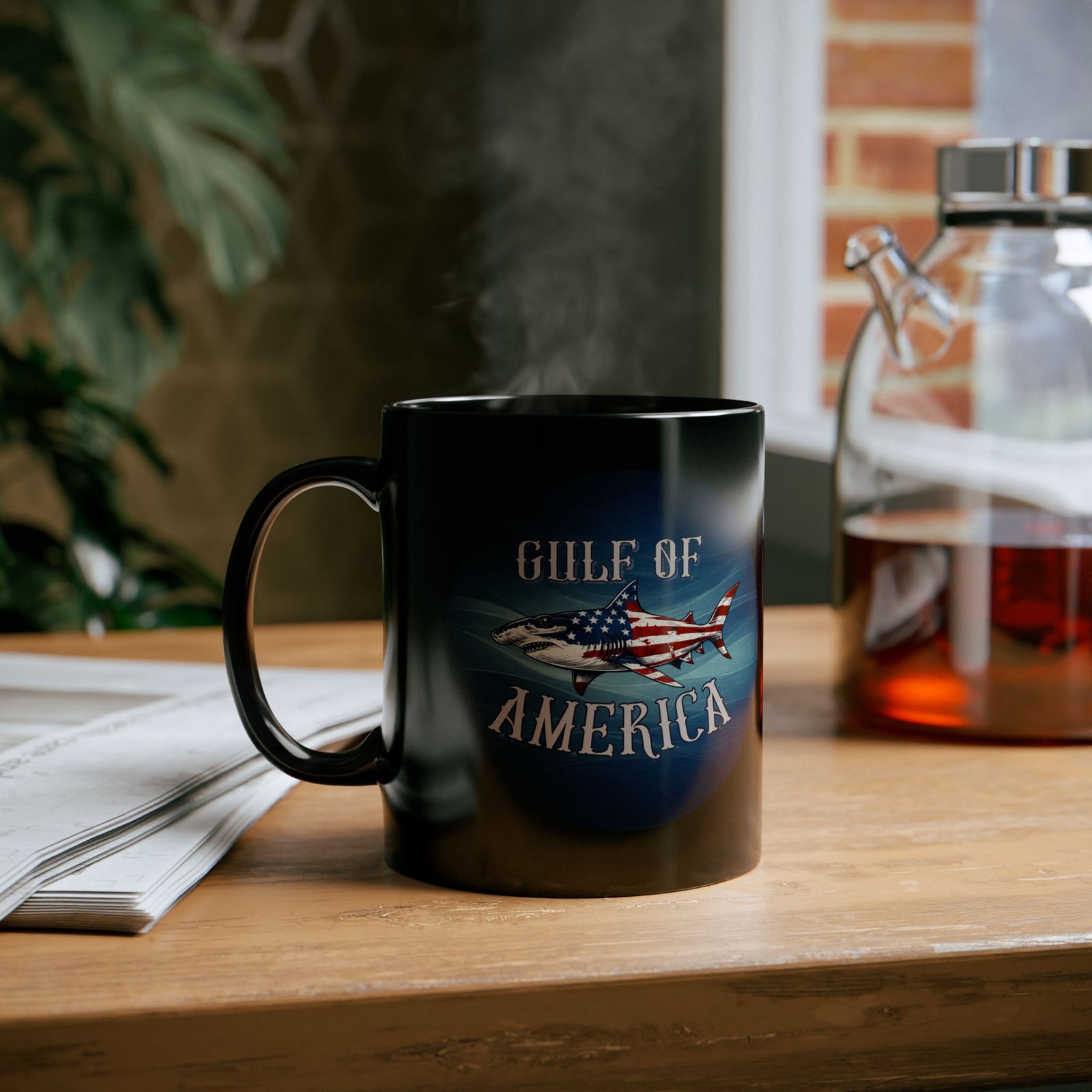 Walton & Johnson: Gulf of America Hammerhead Shark Mug (11oz, 15oz) - 4LibertyShop.com
