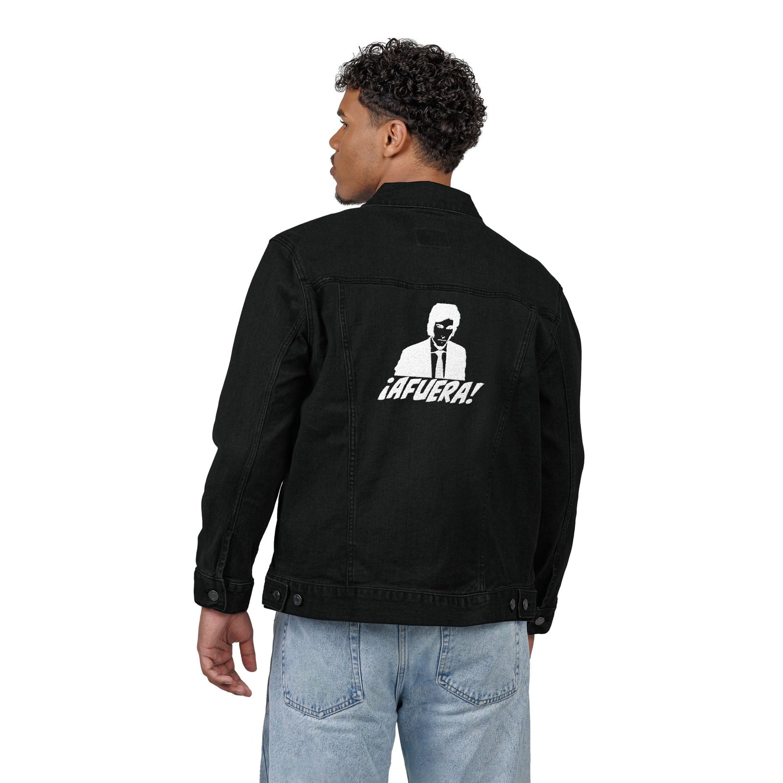 Javier Milei “AFUERA” Lion Denim Jacket