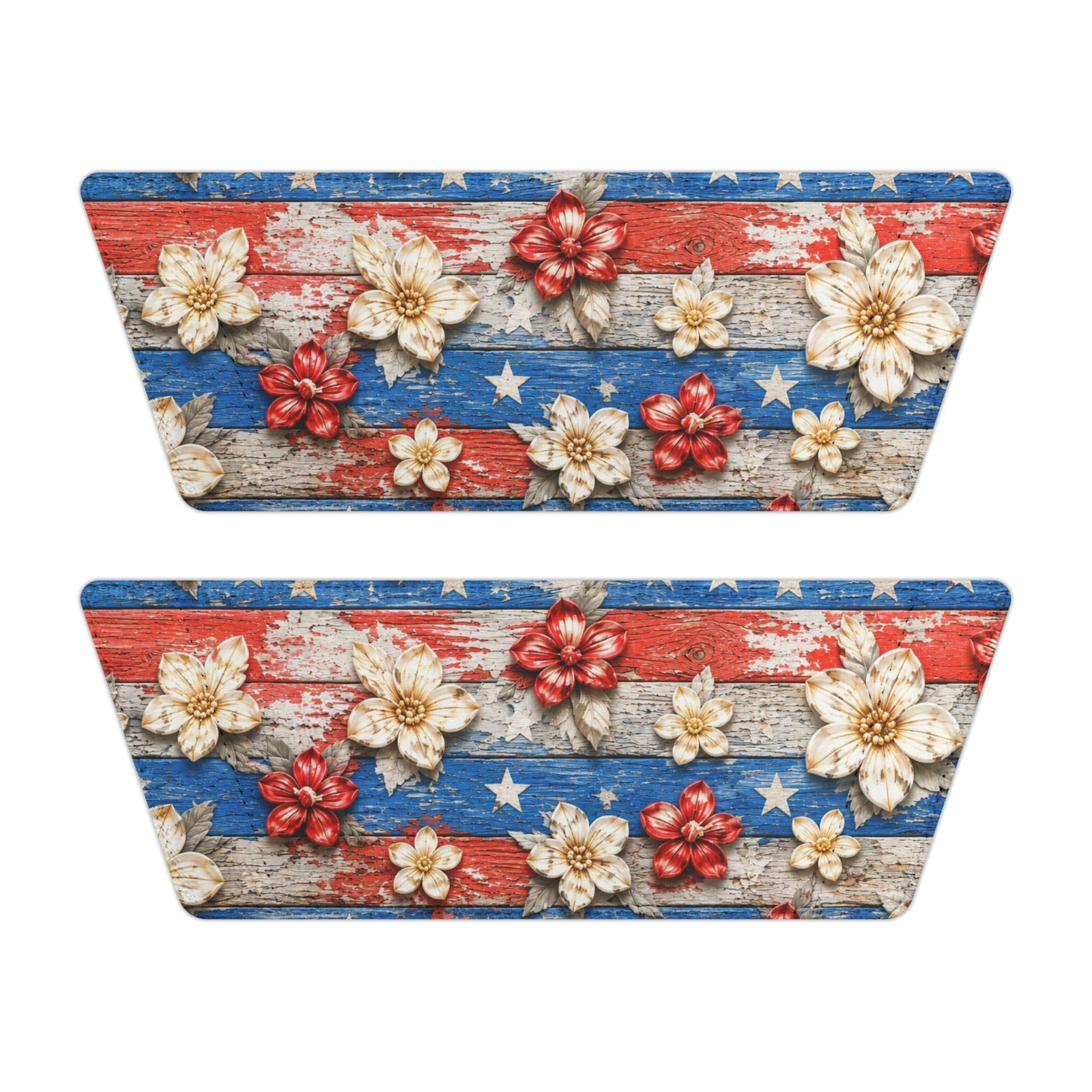 Patriotic Floral Slide Sandals — Women's Removable-Strap Summer Slides - 4LibertyShop.com