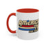 America '76 250 Years Accent Coffee Mug — Retro Patriotic 11/15oz