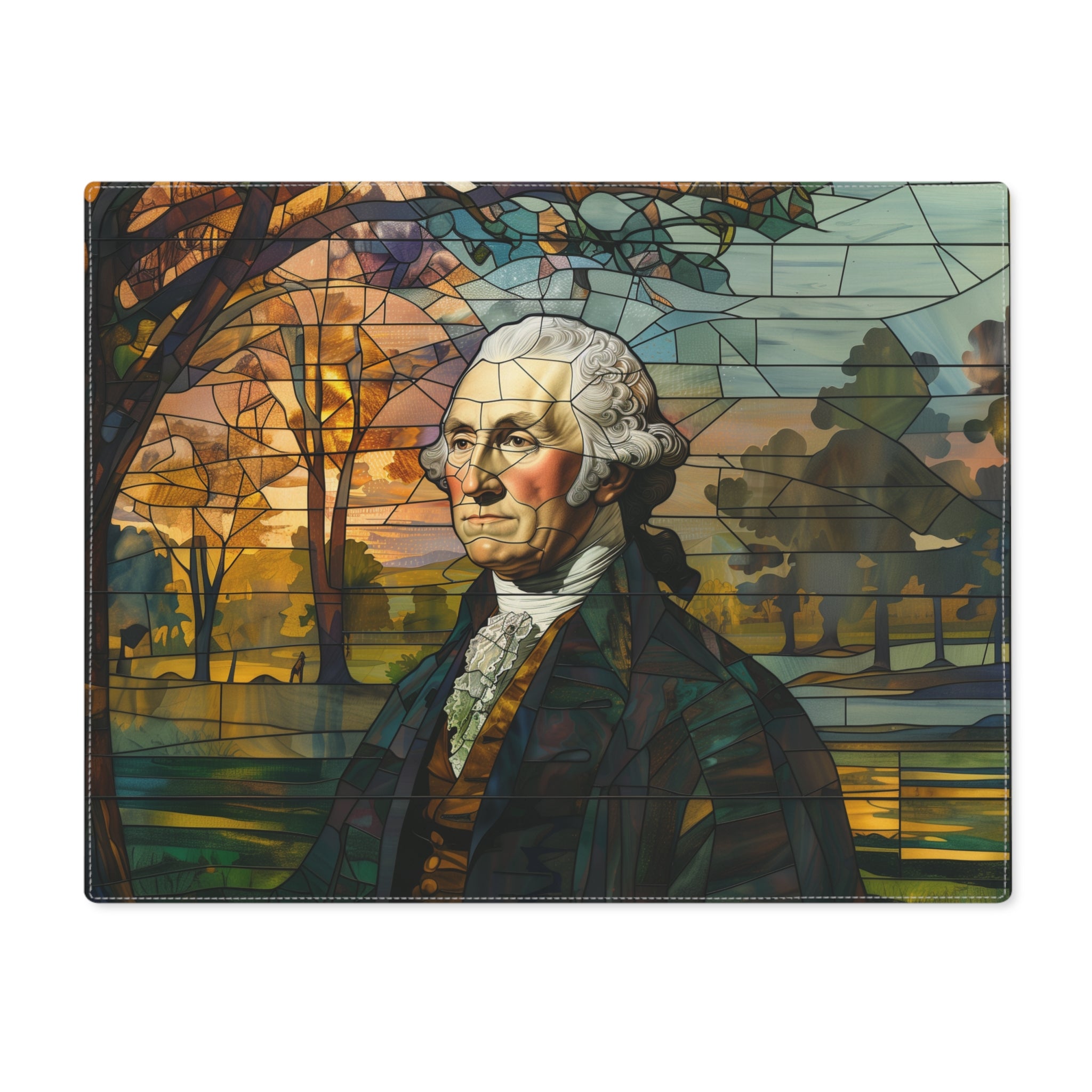 Stained Glass George Washington Placemat, 1pc