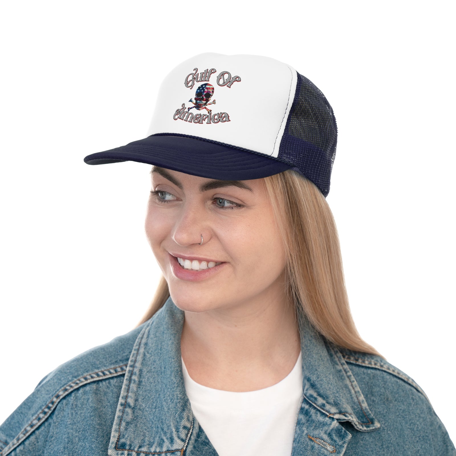 Gulf of America Skull Trucker Cap
